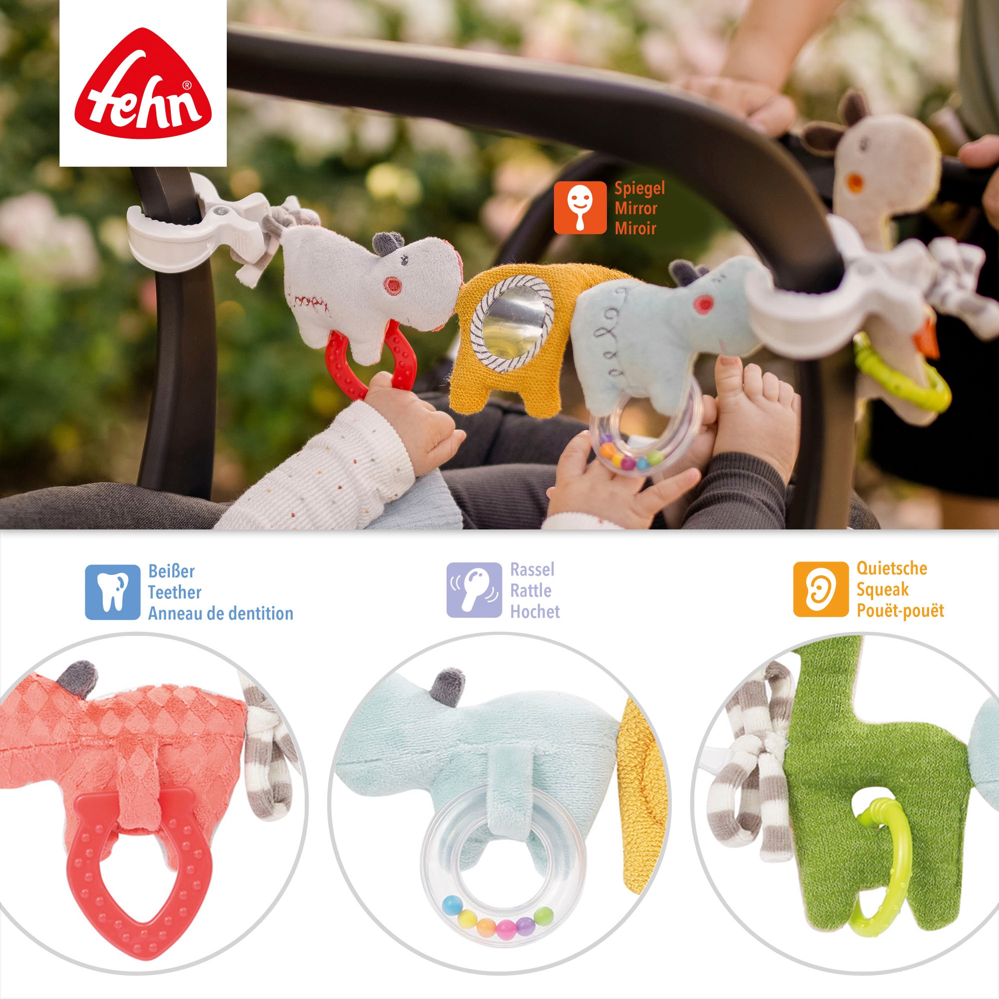 Fehn Kinderwagenkette »Classic Stars, Loopy & Lotta«