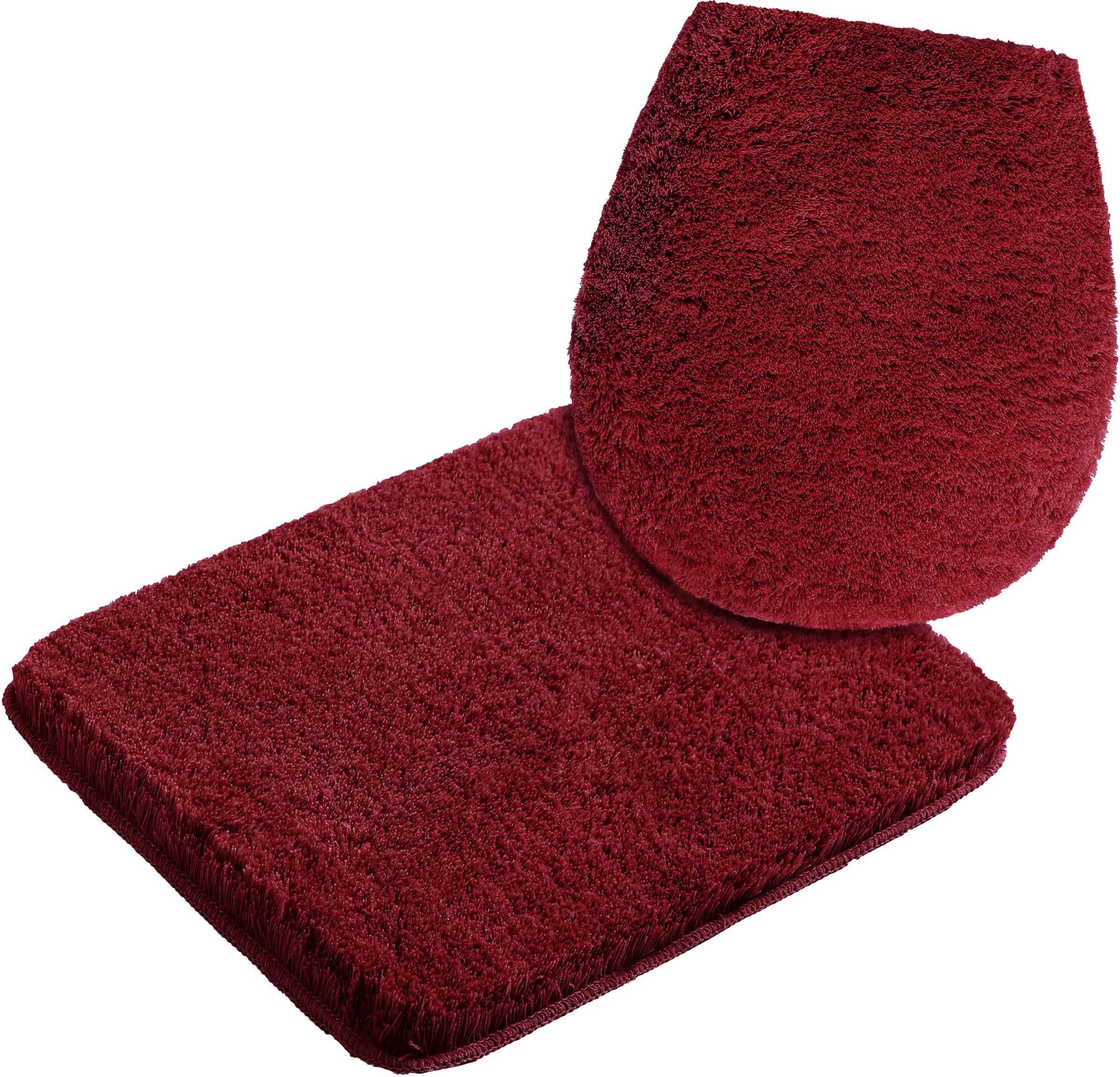 my home Badematte »Merida, Badvorleger, Badezimmer Teppich«, rutschhemmend beschichtet, fussbodenheizungsgeeignet-schnell trocknend-strapazierfähig, Badteppich, Uni Farben, rechteckig, rund & als 2-tlg. Set erhältlich