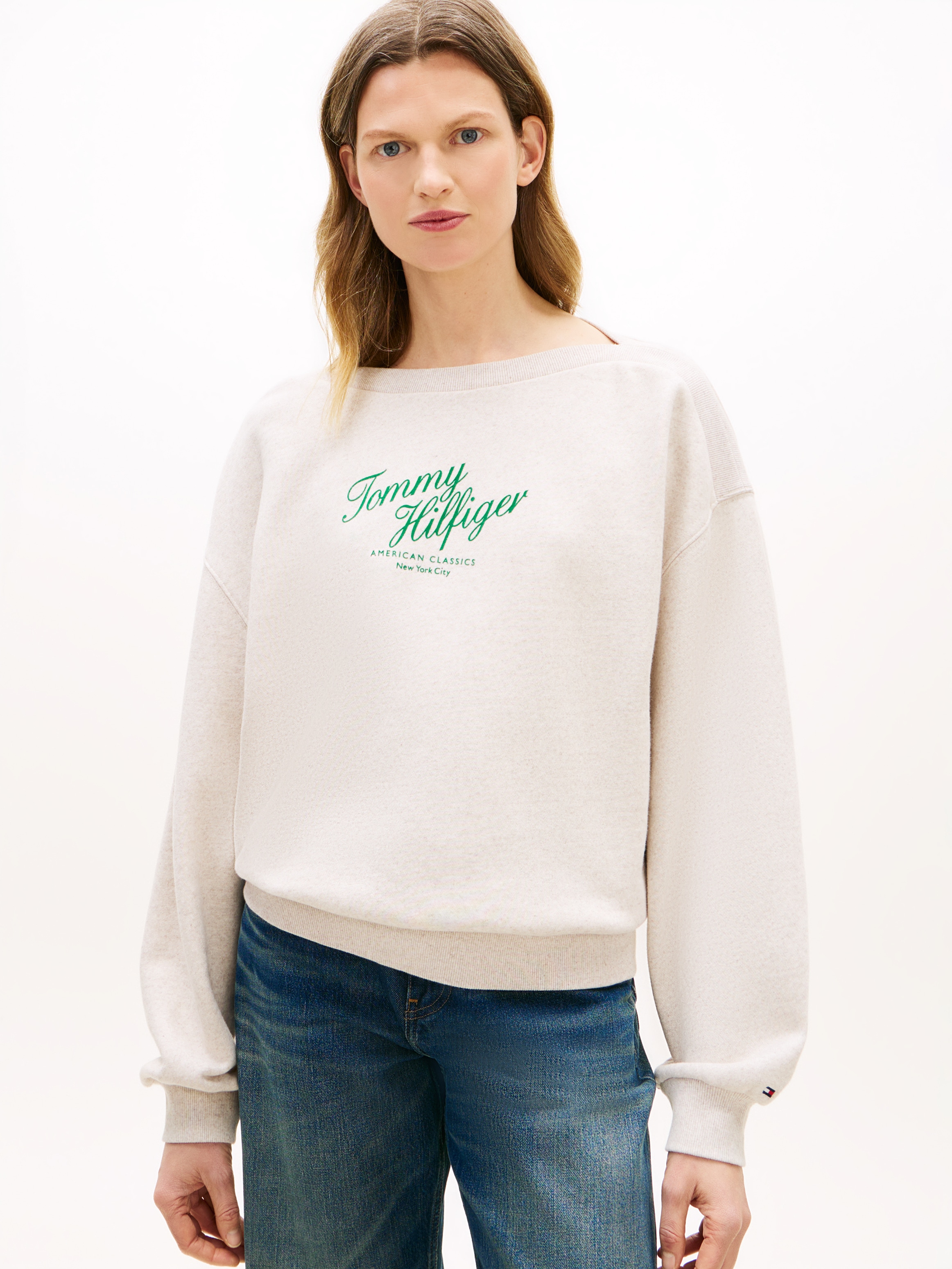 Tommy Hilfiger Sweatshirt "MODERN SCRIPT TERRY SWEATSHIRT", mit Tommy Hilfiger-Branding