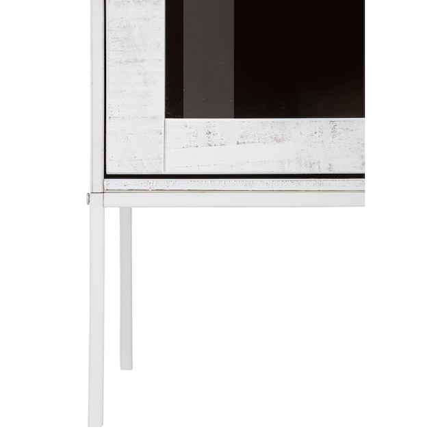 Home affaire Vitrine »Freya«, aus massivem Kiefernholz, mit quadratischen  Rohrbeinen, Breite 91 cm online bestellen | Jelmoli-Versand