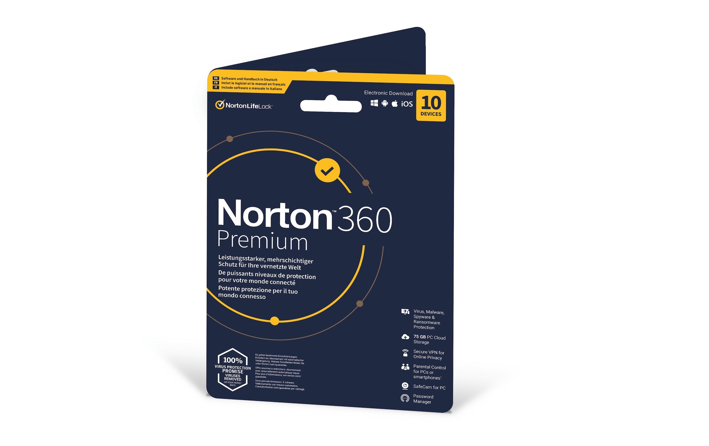Norton Virensoftware »360 Premium Sleeve, 10 Devic«