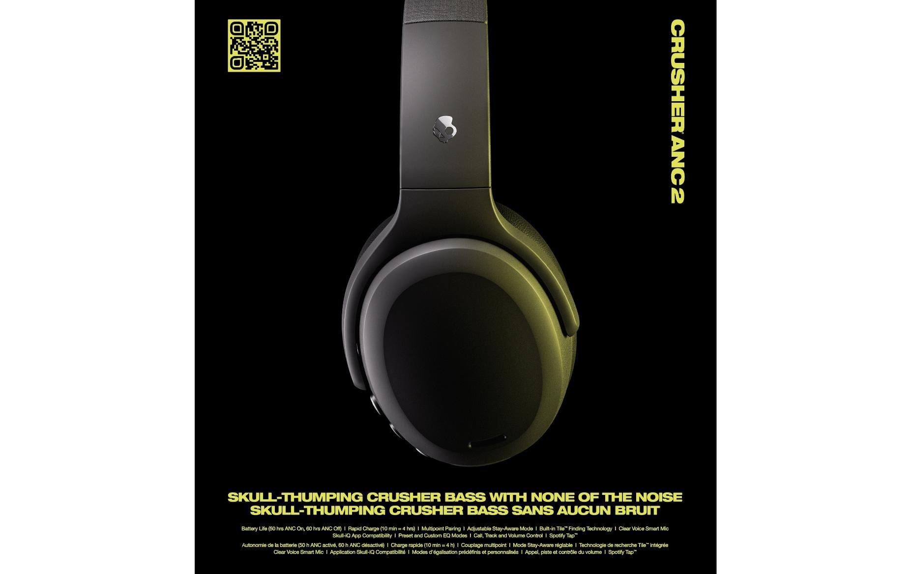 Skullcandy Over-Ear-Kopfhörer »Crusher ANC 2 Schwarz«