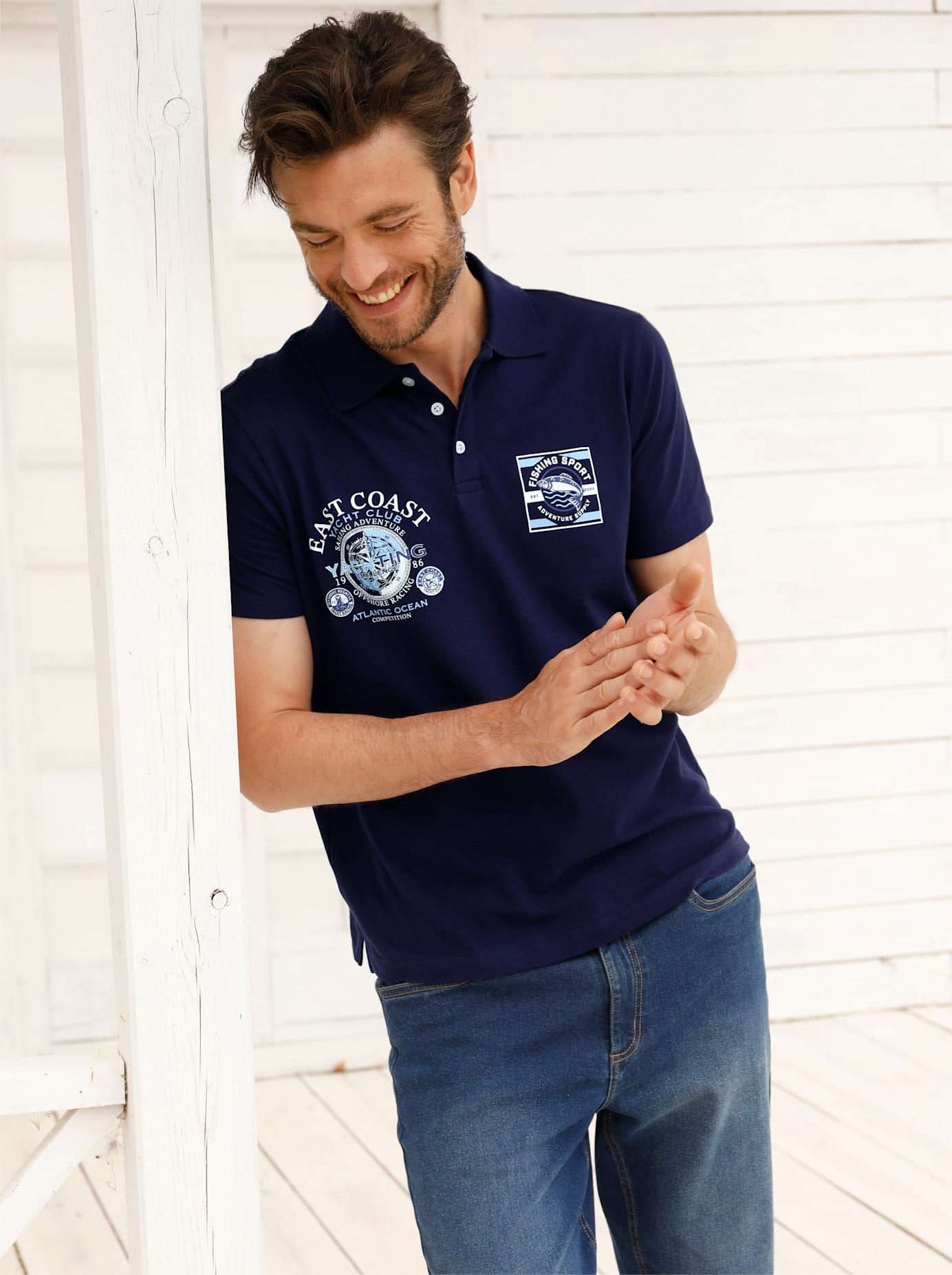 Catamaran Kurzarmshirt »Kurzarm-Poloshirt« 1 tlg.