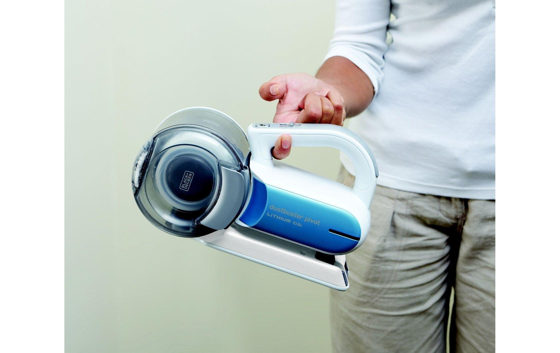 Black + Decker Akku-Handstaubsauger »Dustbuster Pivot Weiss, Blau«