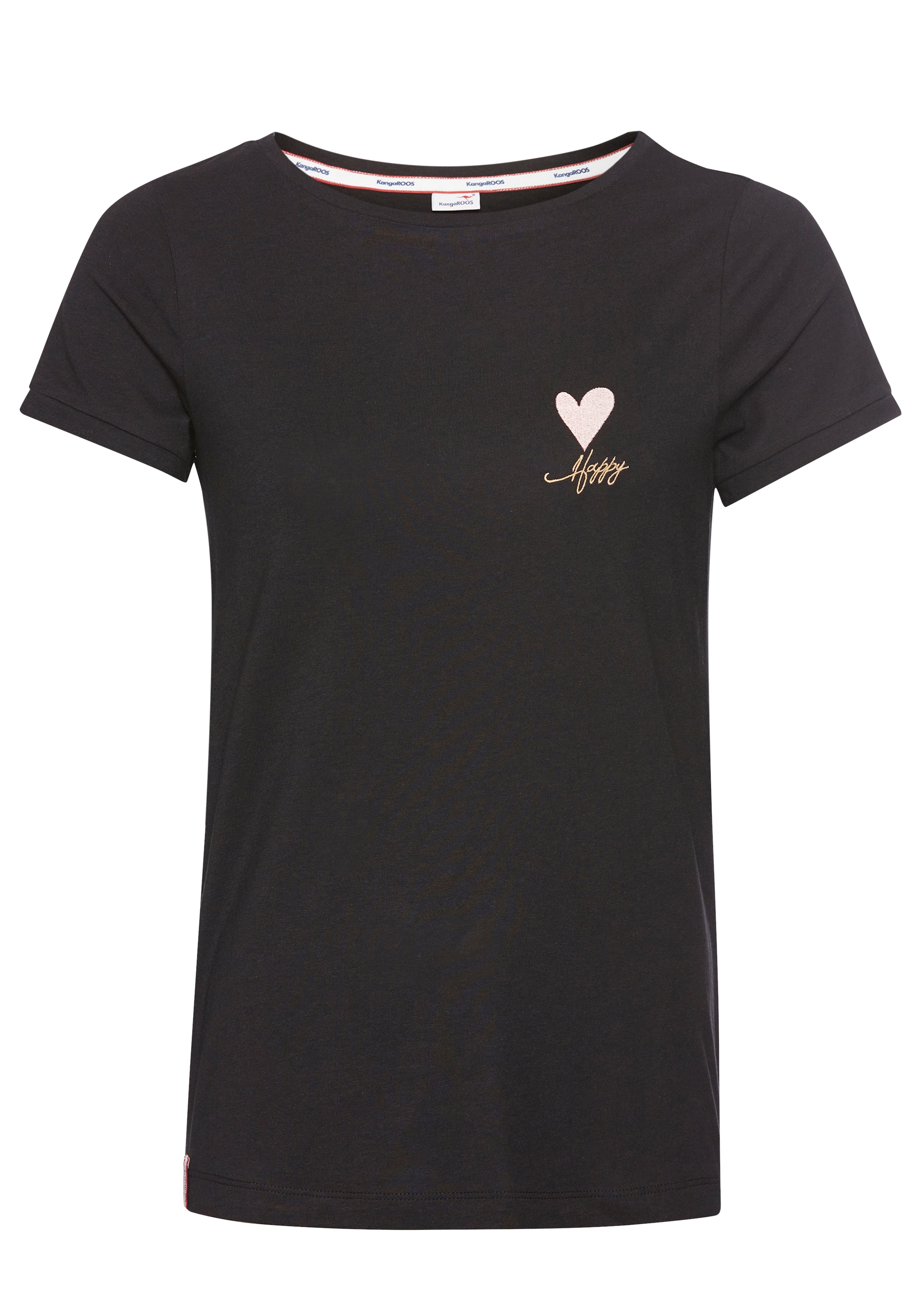 KangaROOS T-Shirt, (Packung, 2 tlg., 2er-Pack), aus weicher Baumwollware