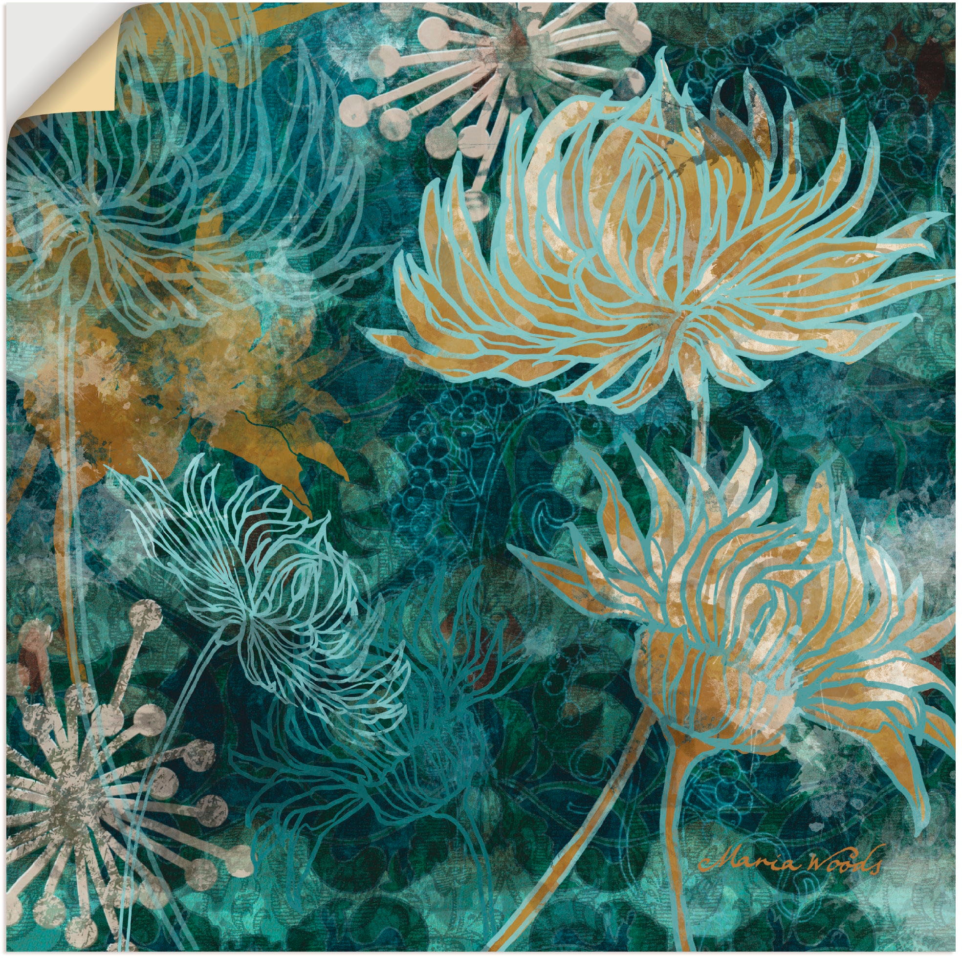 Grössen shoppen Artland als online in Chrysanthemen Poster Alubild, »Blaue oder versch. Leinwandbild, St.), I«, (1 Wandbild Wandaufkleber Blumen, | Jelmoli-Versand