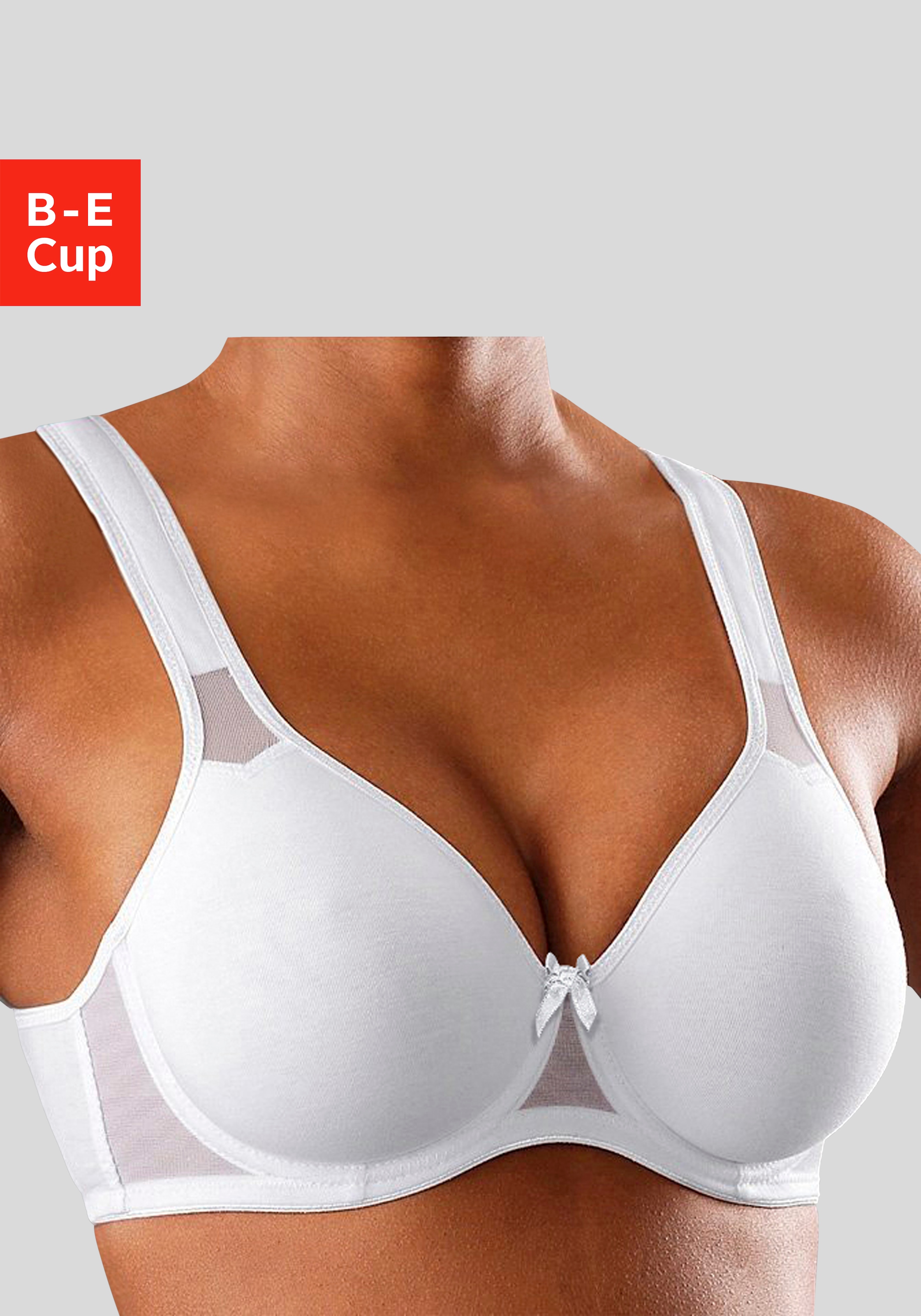 petite fleur by Lascana T-Shirt-BH mit Bügel, aus weicher Baumwollqualität – auch ideal für grosse Grössen