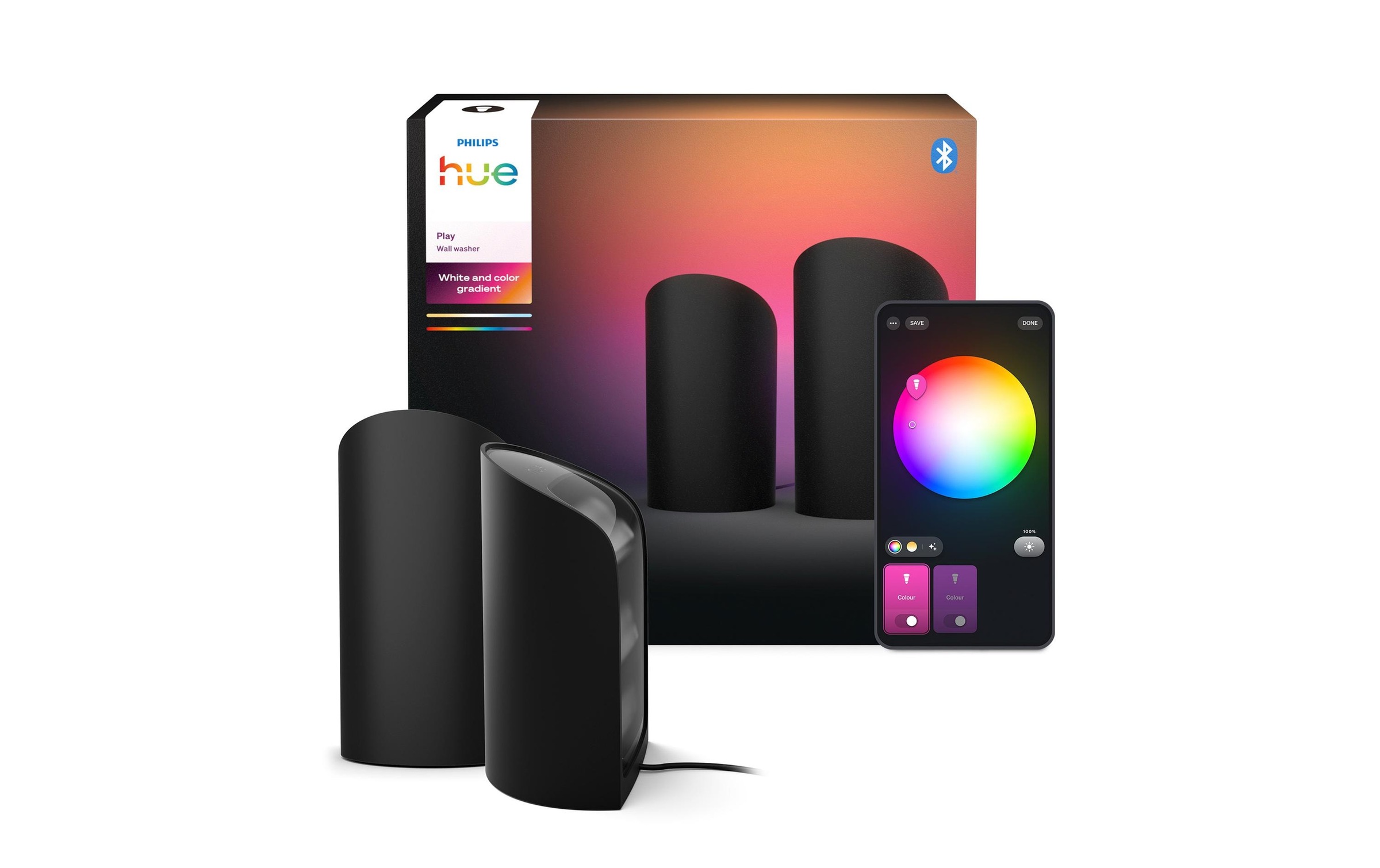 Philips Hue LED Tischleuchte »Play Wallwasher duo«