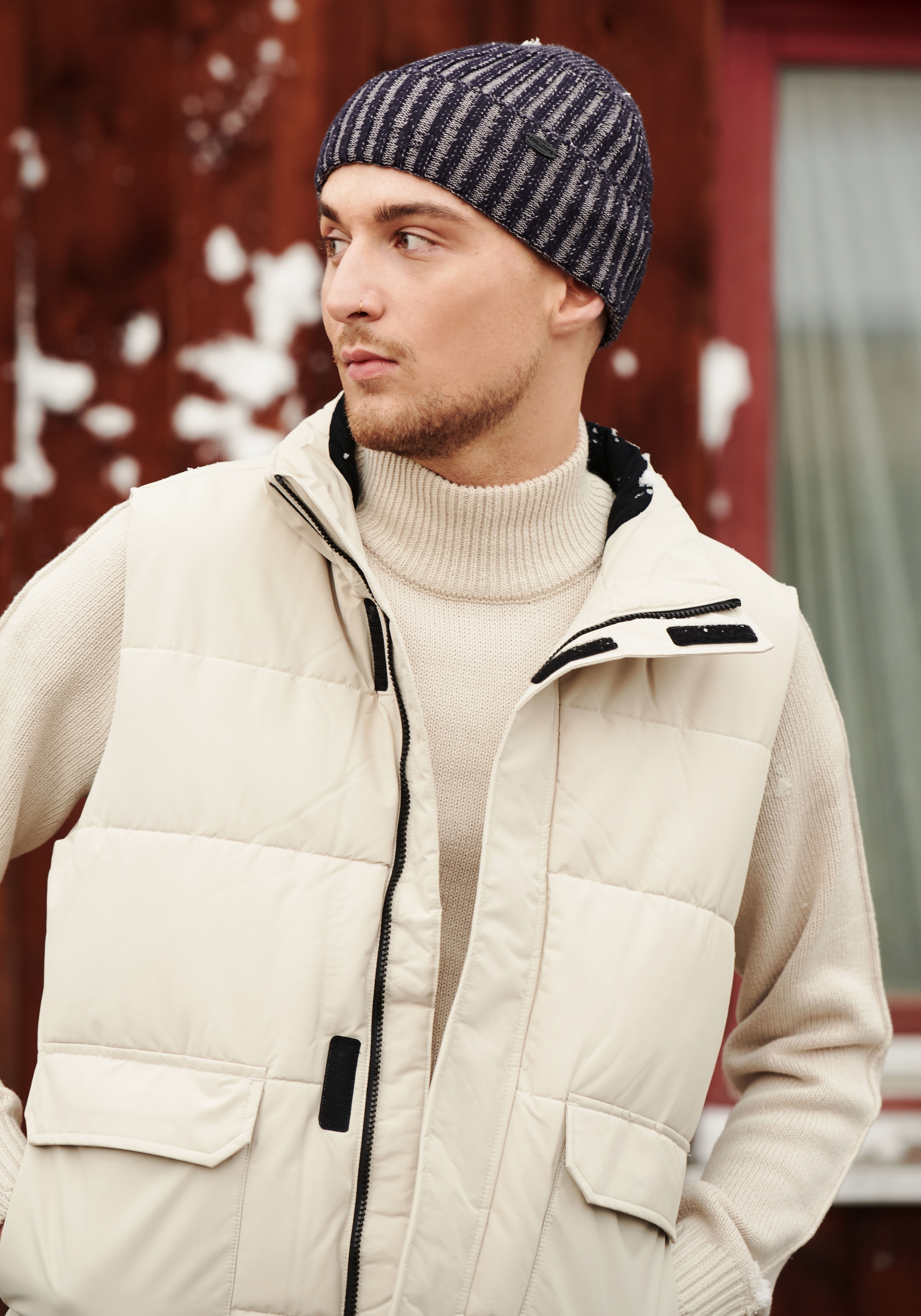 chillouts Beanie »Stan Hat«, mit robustem Strickmuster