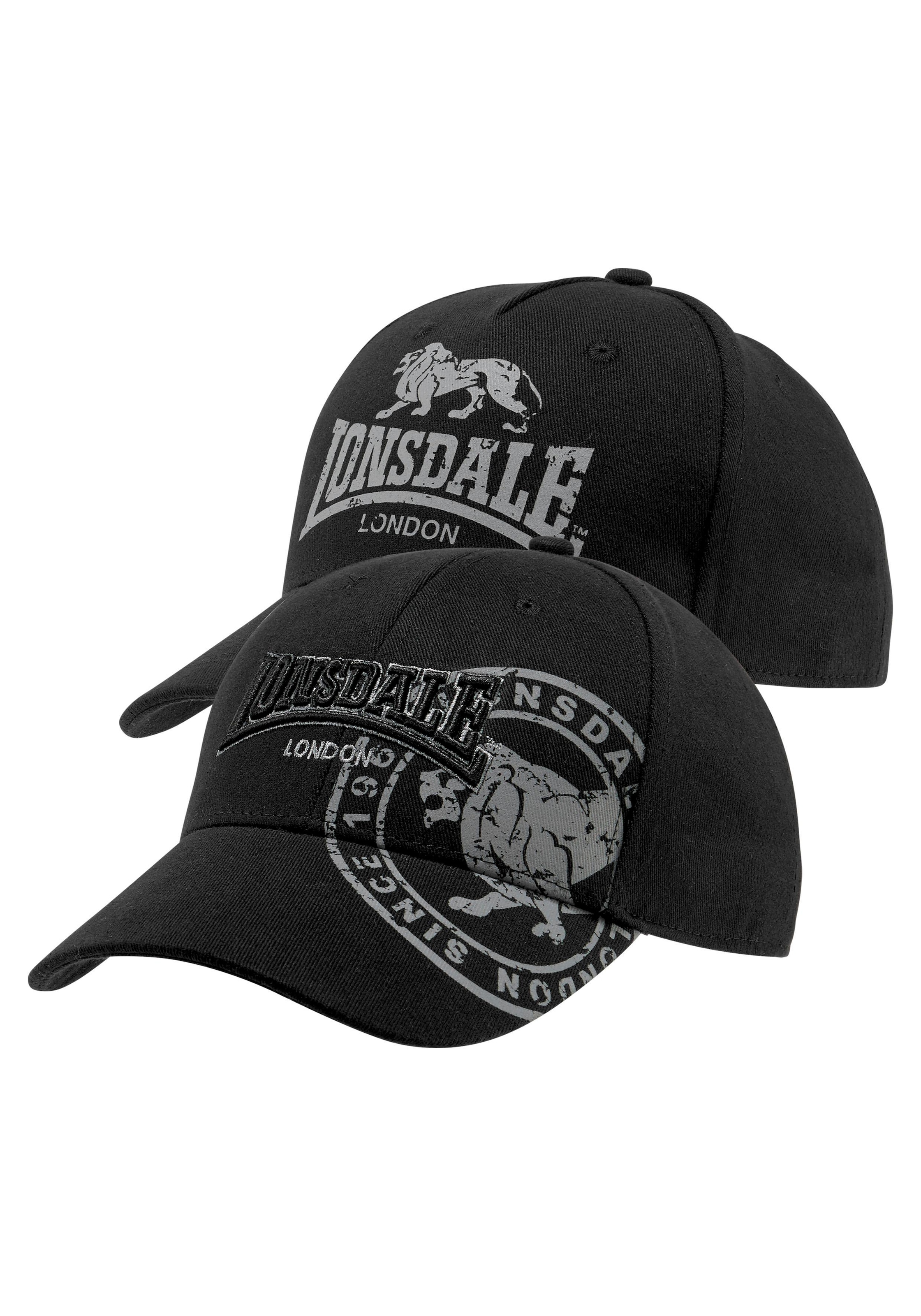 Lonsdale Baseball Cap, (Packung, 2 St., 2er-Pack)