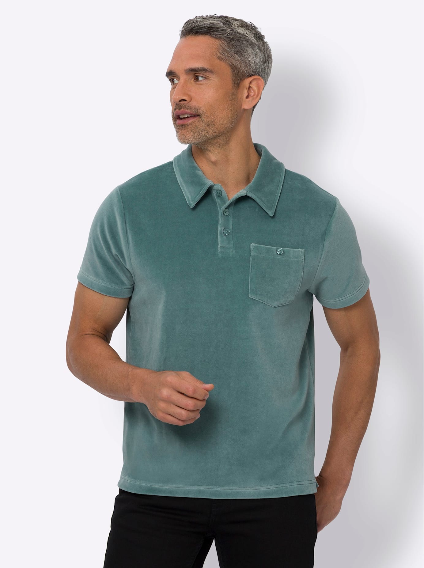 Classic Langarmshirt »Kurzarm-Poloshirt«, (1 tlg.)