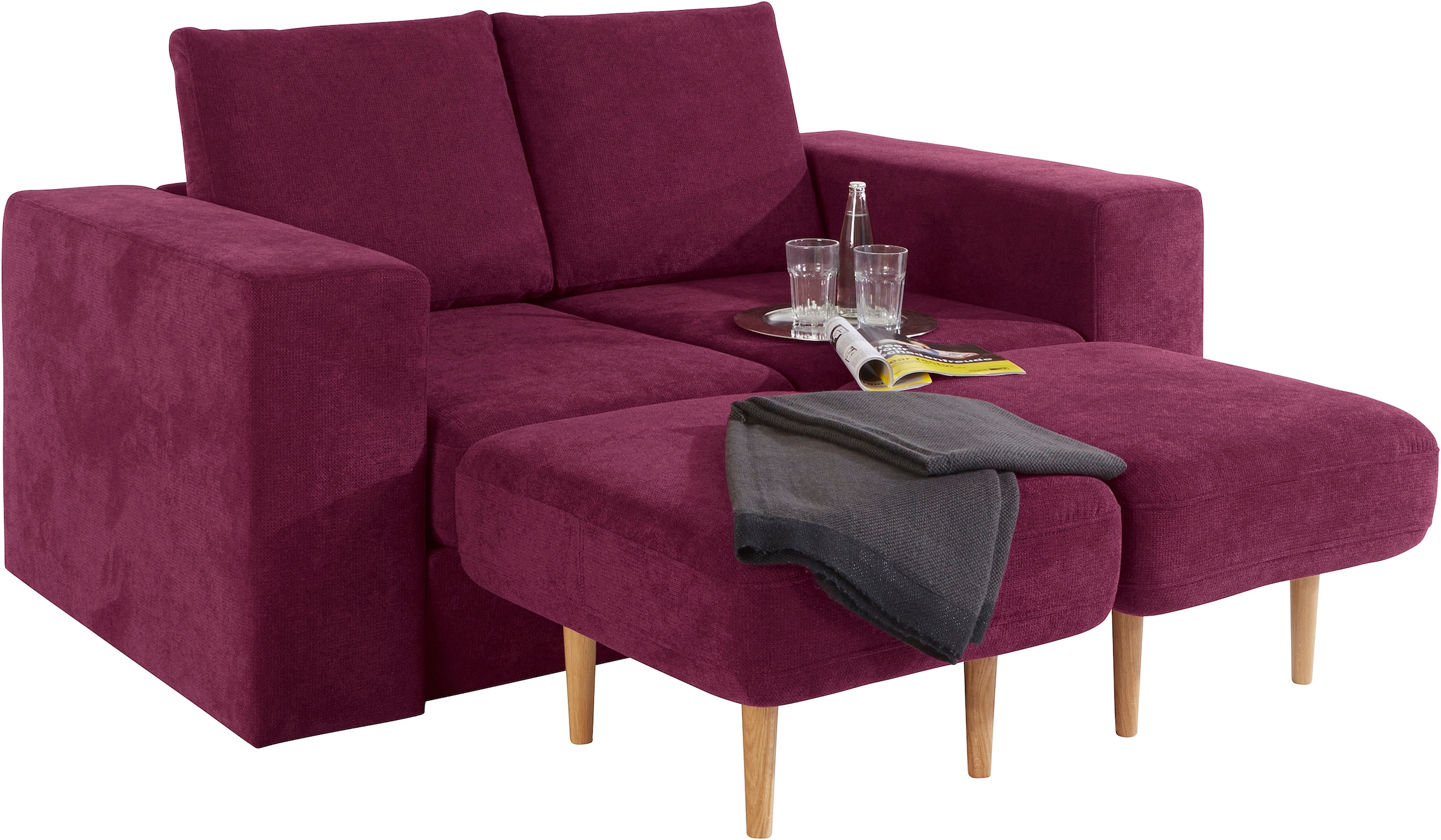 LOOKS by Wolfgang Joop 2-Sitzer »Looksv«, Verwandlungssofa: aus Sofa wird Sofa mit 2 Hockern