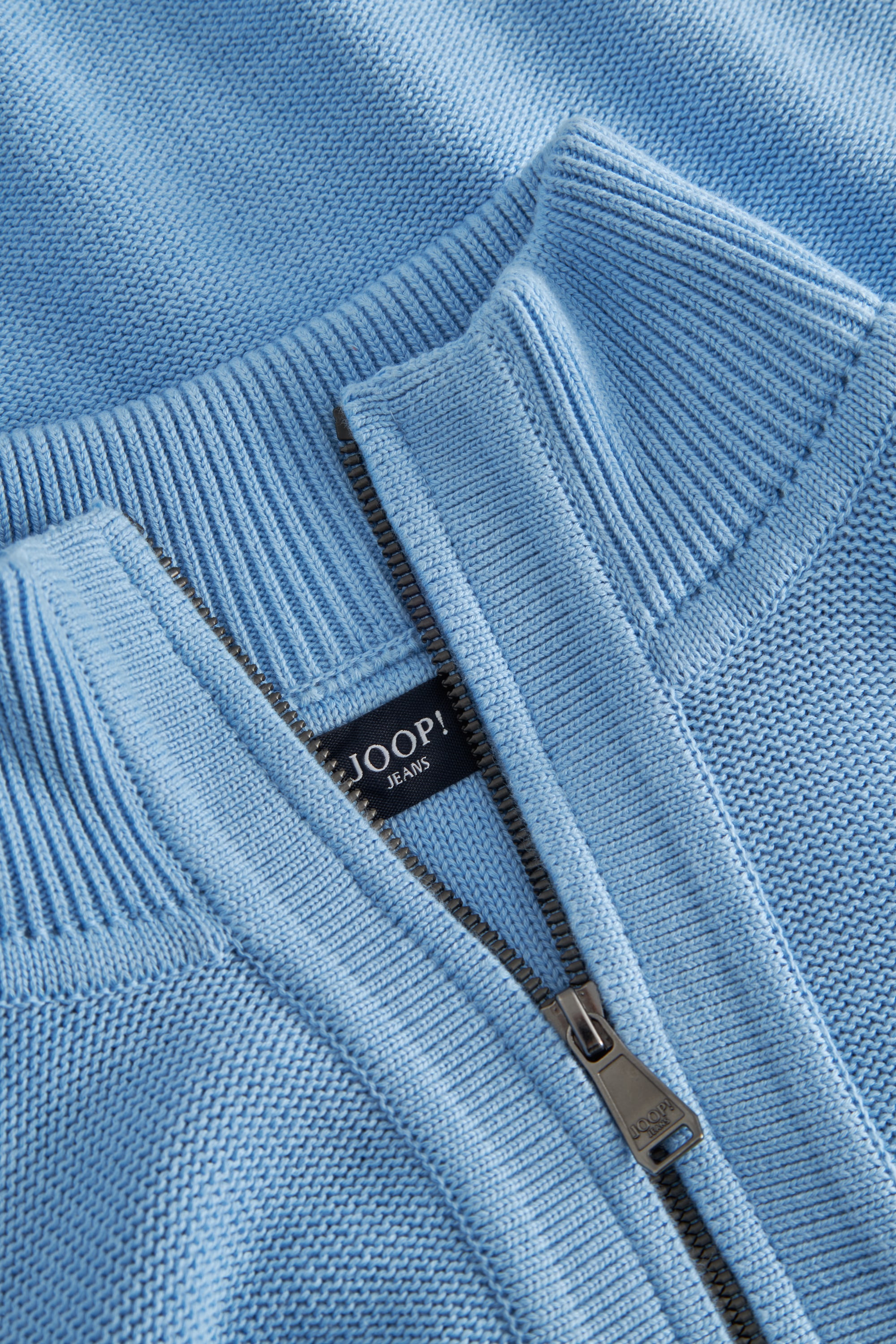 Joop Jeans Stehkragenpullover »Paulin«, Metallreissverschluss, elastischem Bund