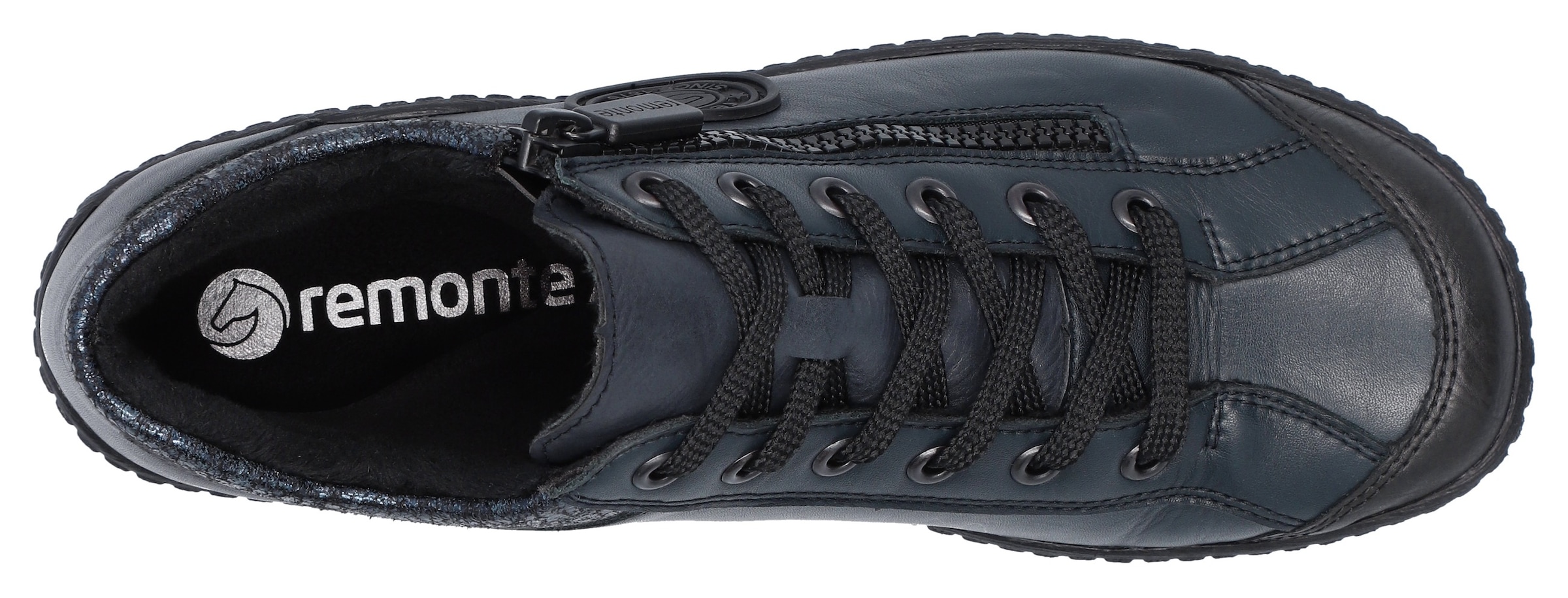 Remonte Schnürboots, Flats, Komfortschuh, Boots mit seitlichem Reissverschluss