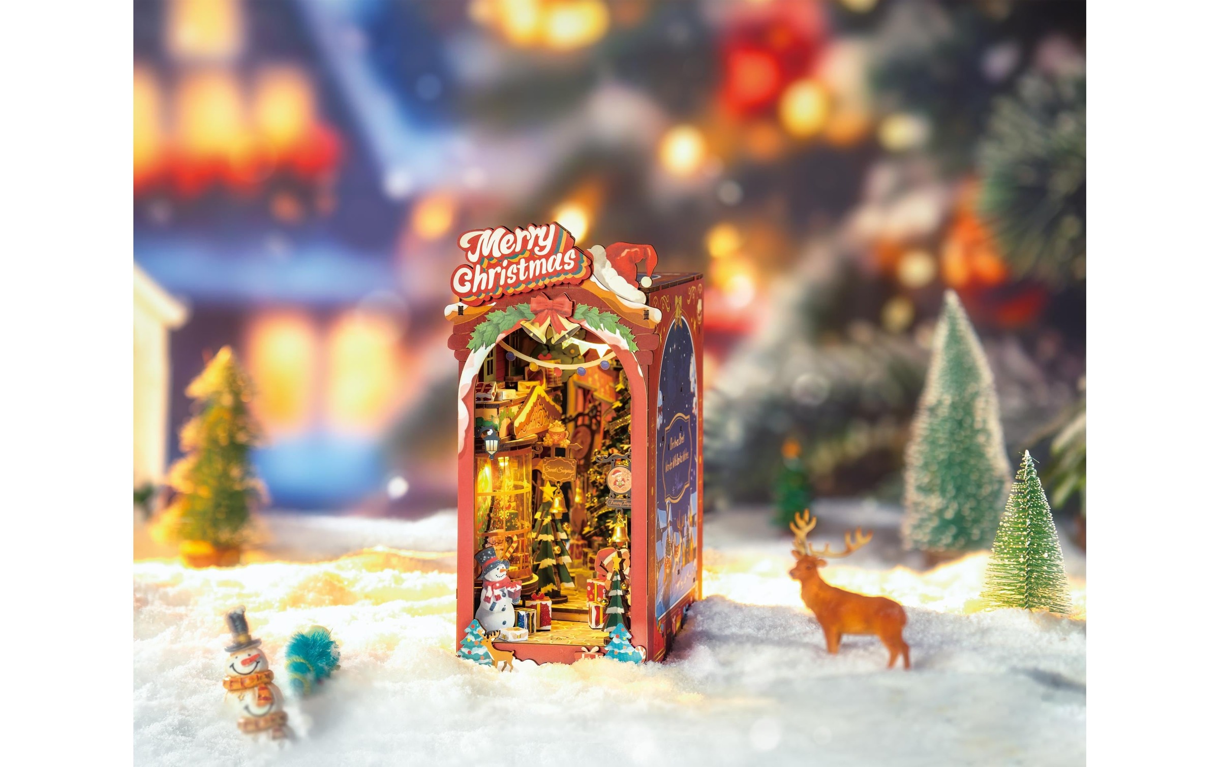 Modellbausatz "Rolife Christmas Street Bücherregal-Diorama" 289 Stk. tlg.
