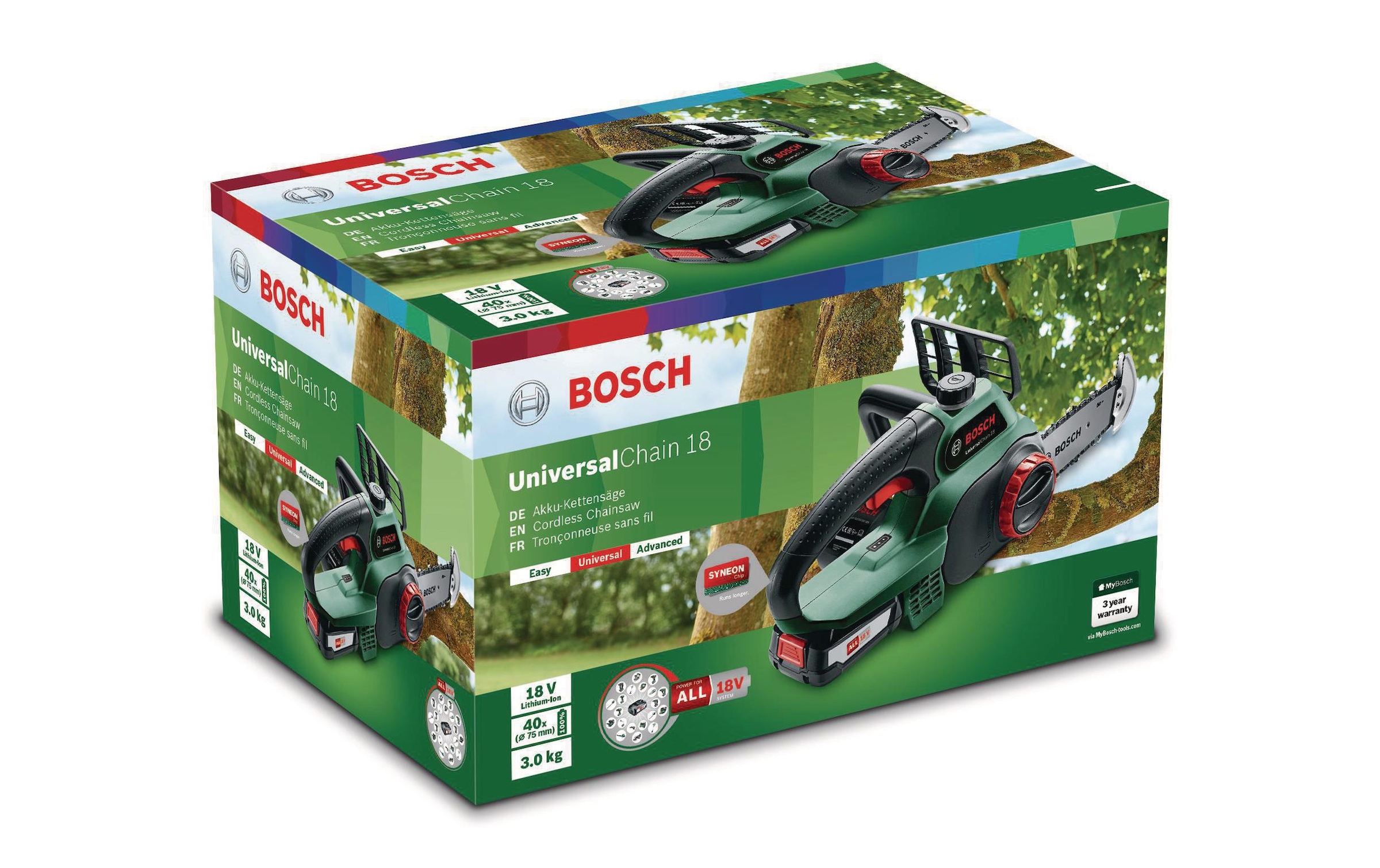 BOSCH Akku-Kettensäge »UniversalChain 18 Kit«