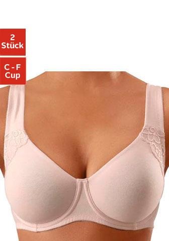 Basic 2 mit Bügel, Cups Dessous Minimizer-BH, (Packung, online und doppellagigen petite Trägern, breiteren mit Jelmoli-Versand bestellen Schweiz bei fleur Stück),