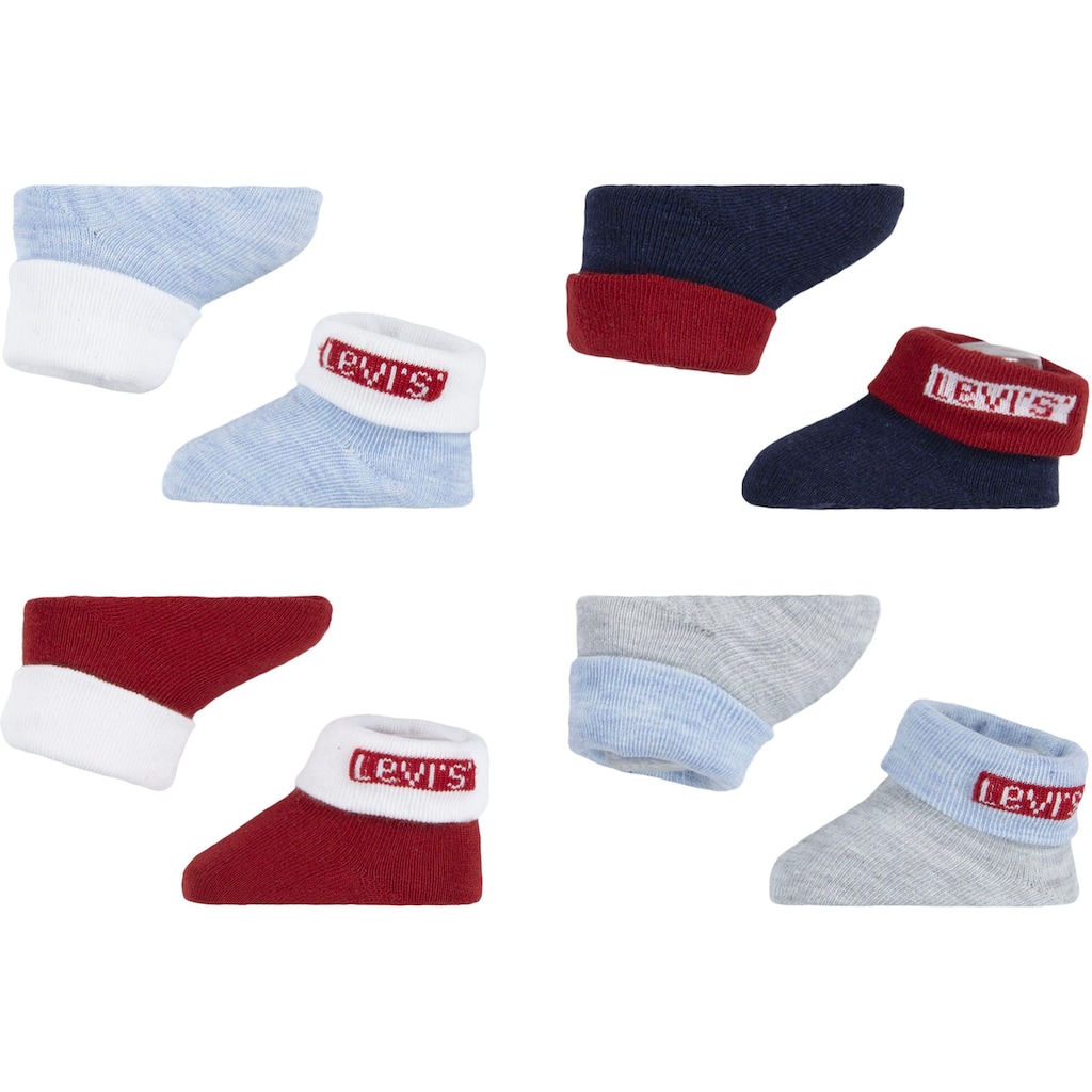 Levi's® Kids Socken »4PK Red Tab Bootie«, (8 Paar), UNISEX