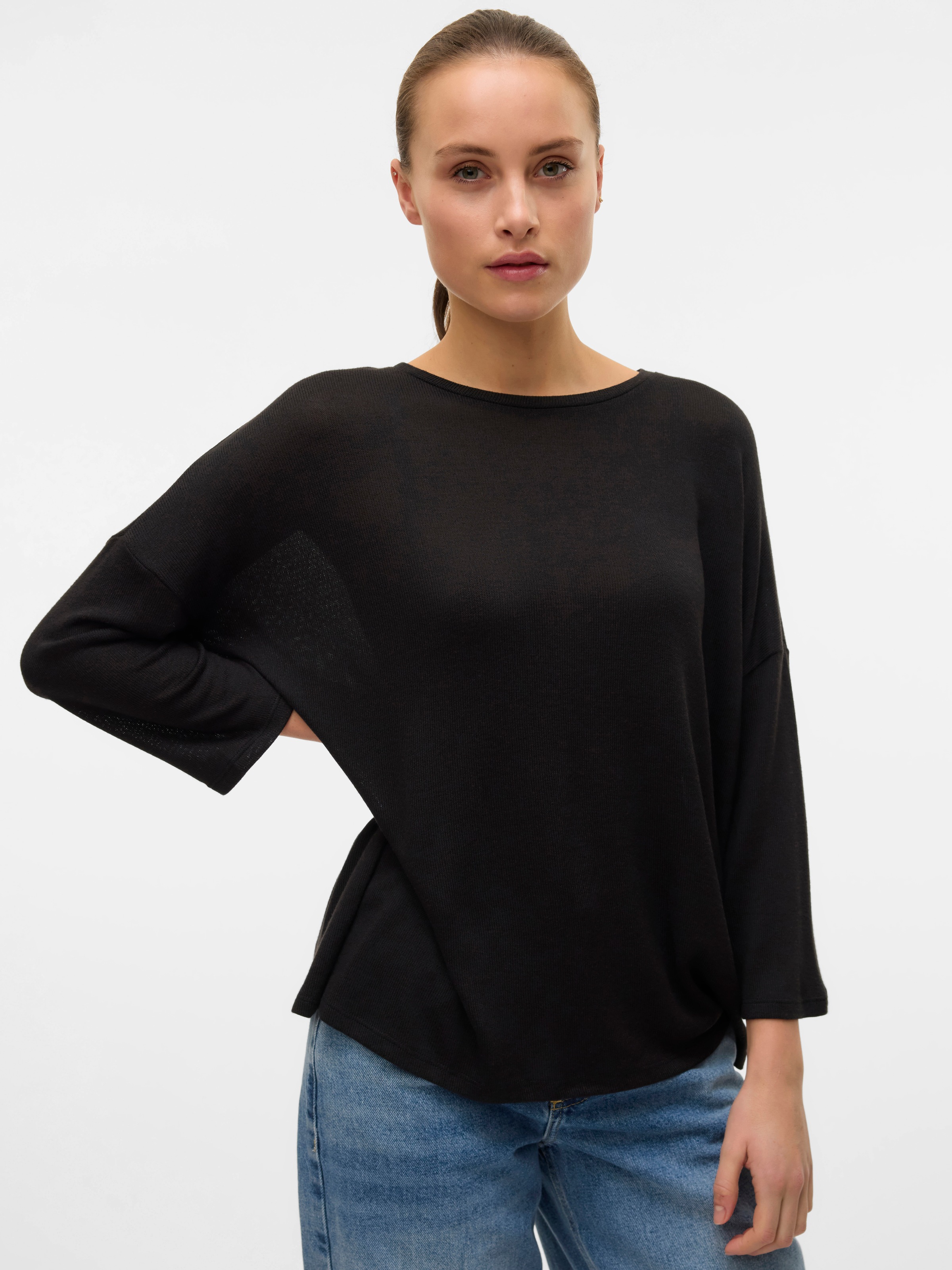 Vero Moda Rundhalspullover »VMBRIANNA 3/4 PULLOVER BOO REP«