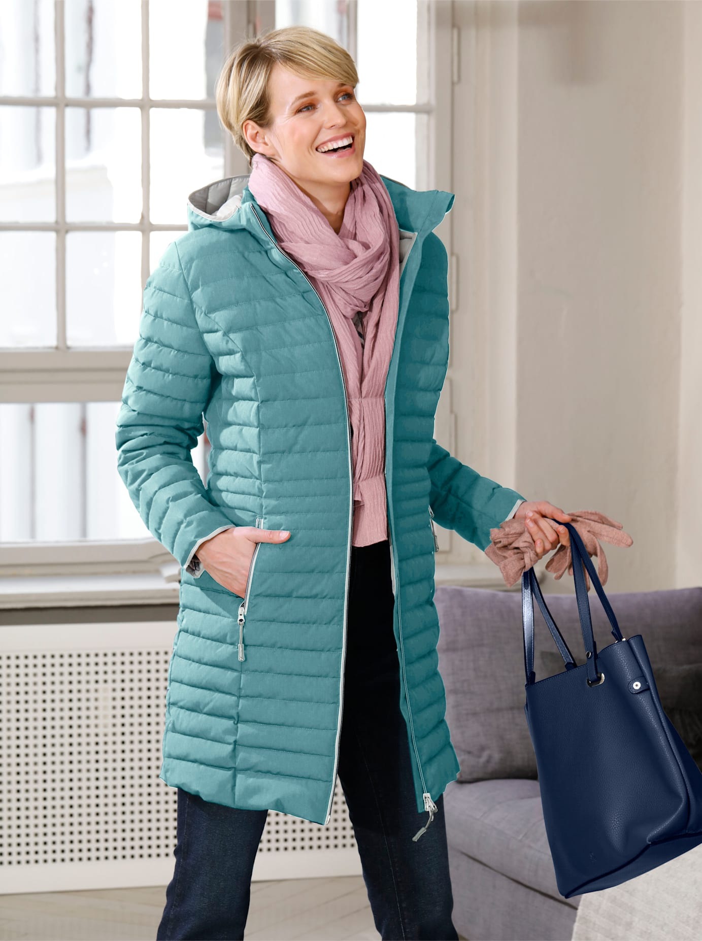 Casual Looks Steppjacke mit Kapuze