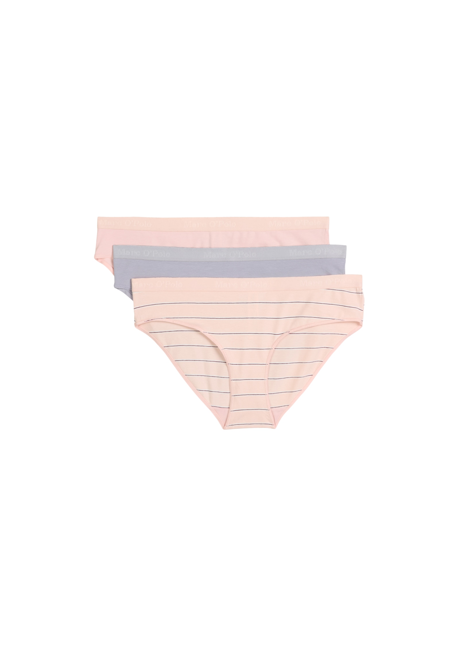 Marc O'Polo Hüftslip »Essentials« 3er Pack, Baumwollmix, elastischer Bund, atmungsaktiv