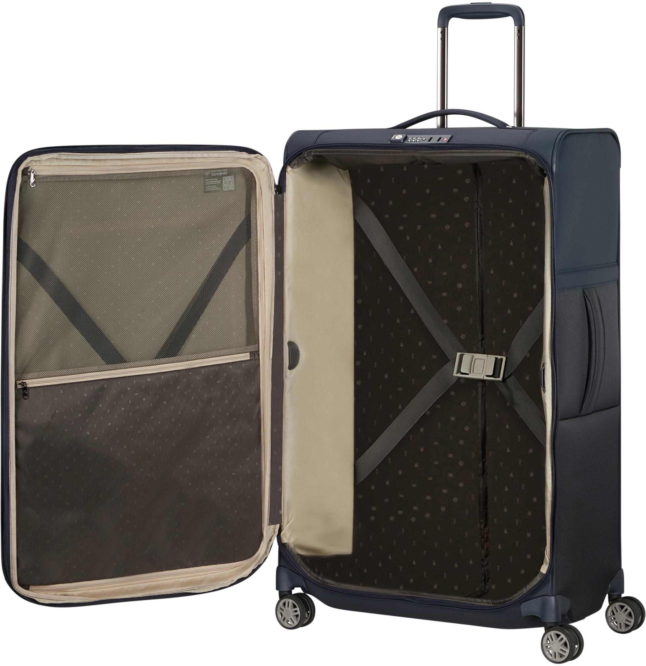 Samsonite Weichgepäck-Trolley »AIREA, 78 cm«, 4 Rollen, Weichschalenkoffer Grosser-Koffer Reisekoffer mit Volumenerweiterung