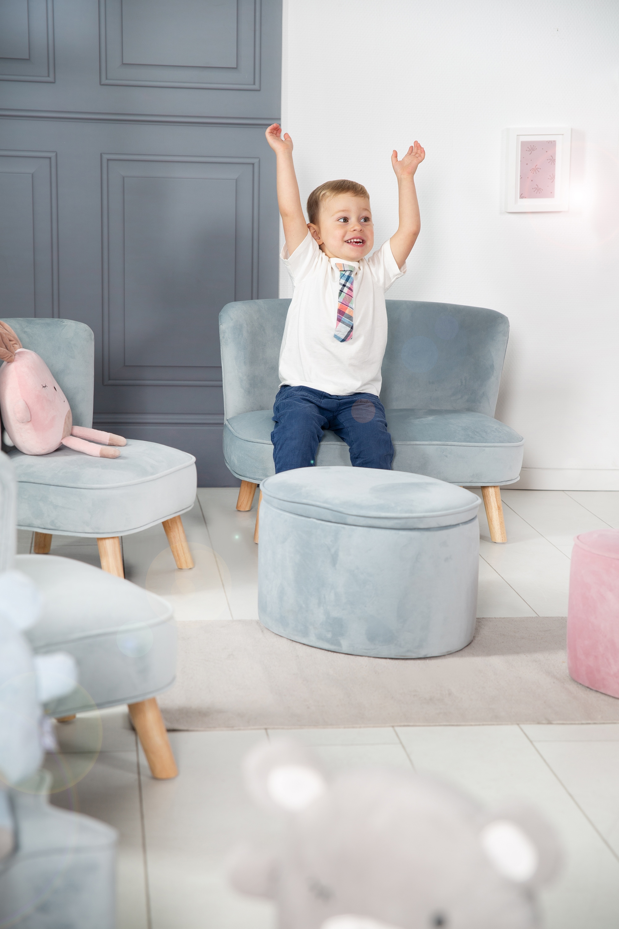 roba® Kindersofa »Lil Sofa«, mit Holzfüssen