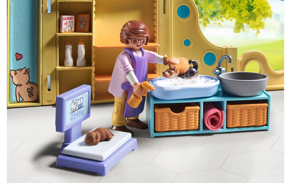 Playmobil® Spielbausteine »My Life Welpenhaus 71743«, (94 St.)