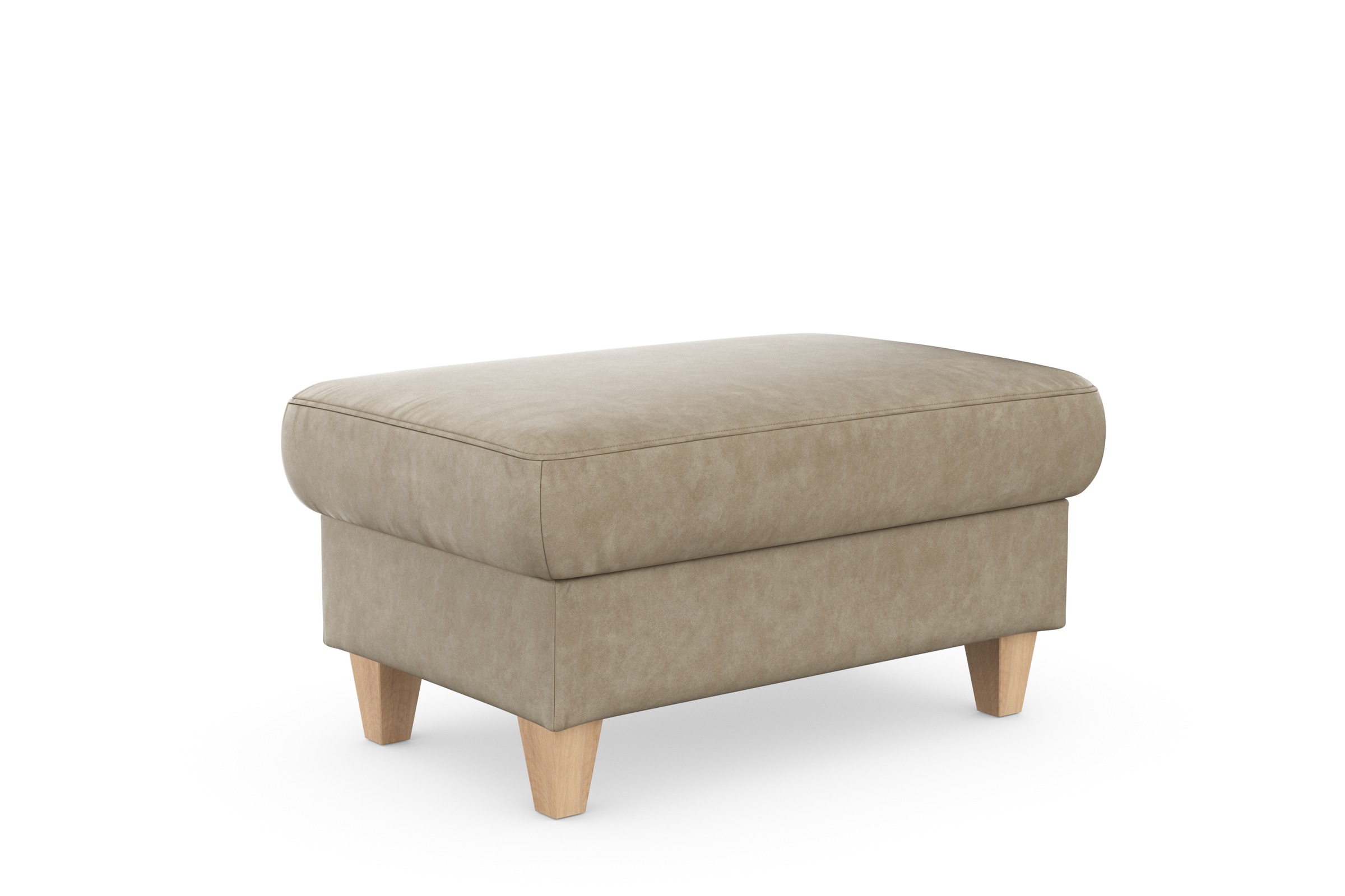 sit&more Stauraumhocker »Farö«, mit Stauraum und Federkern und naturfarbenen Füssen