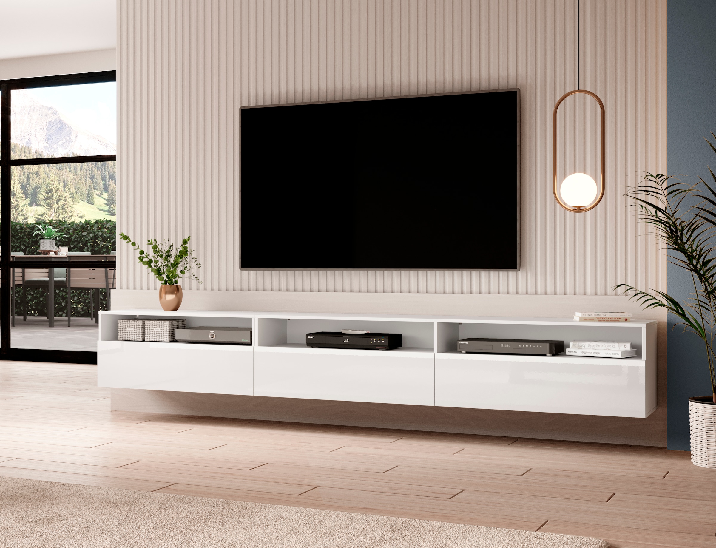 INOSIGN Lowboard »Baros«, stehend/hängend montierbar, Breite 270 cm