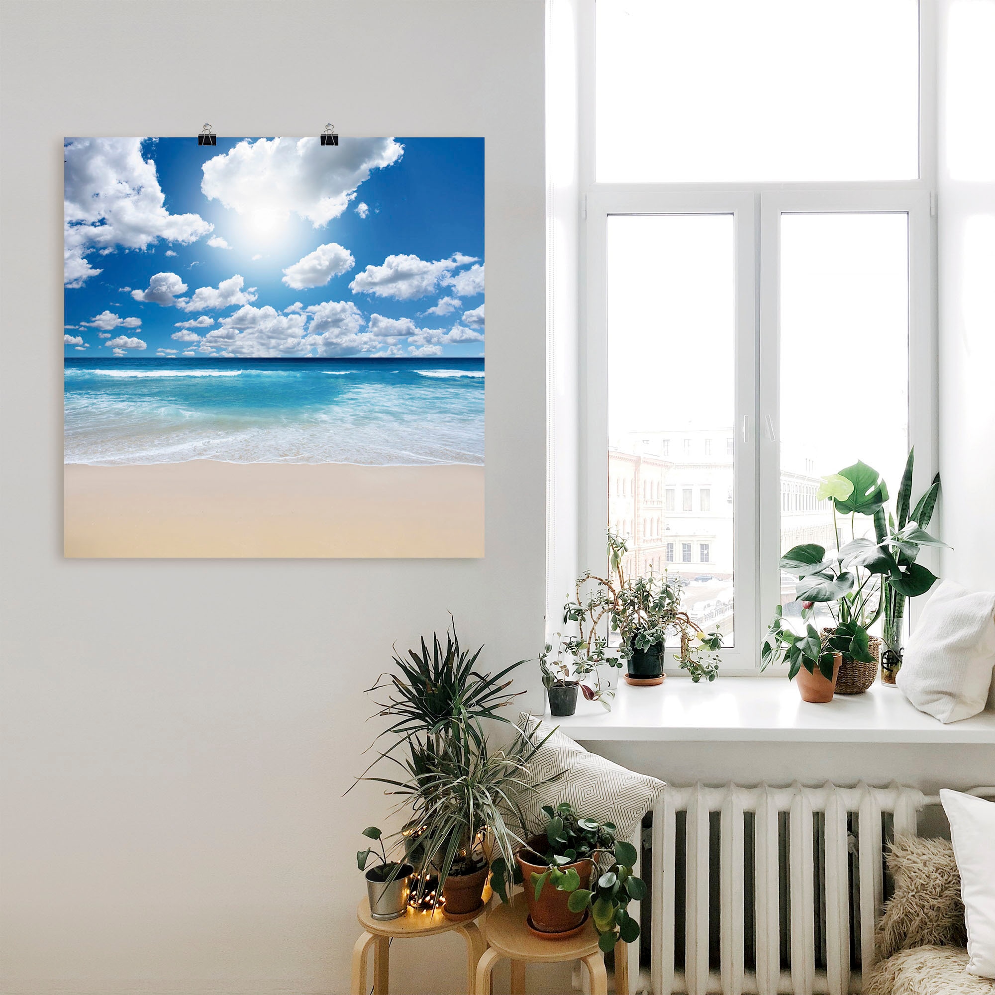 Artland Wandbild »Grossartige Strandlandschaft«, Strand, (1 St.), als Leinwandbild, Poster, Wandaufkleber in verschied. Grössen