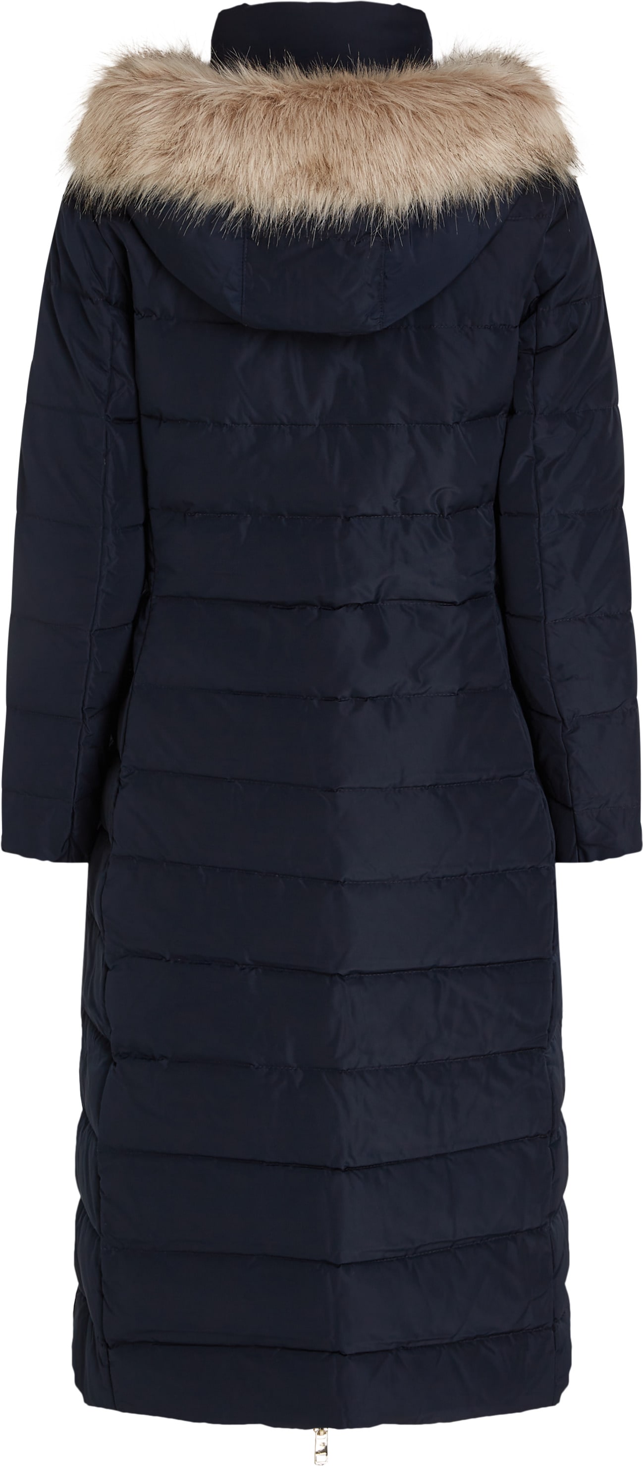 Tommy Hilfiger Steppmantel »HERITAGE DOWN TYRA MAXI WITH FUR«, mit Logopatch