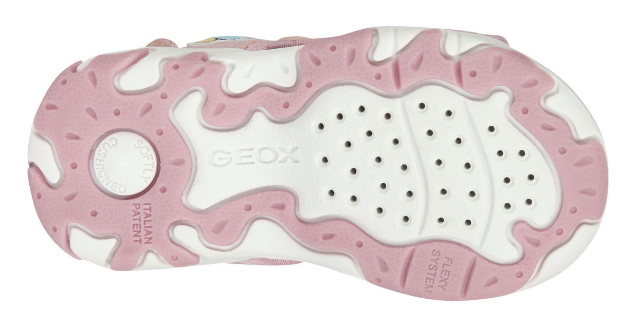 Geox Sandale »B SANDAL FLAFFEE GIR«, Sommerschuh, Klettschuh, Sandalette, mit pastellfarbenem Eis-Motiv
