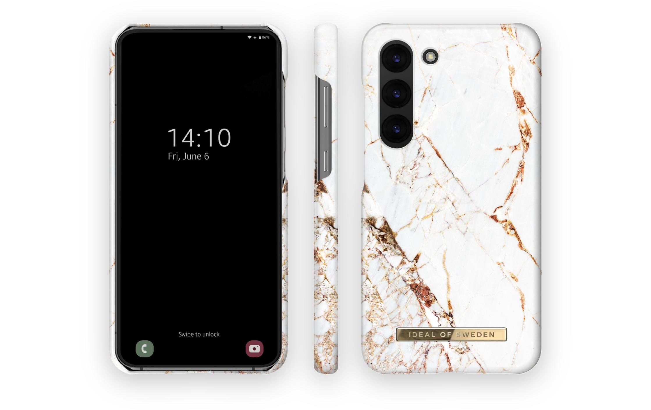 iDeal of Sweden Smartphone-Hülle »Carrara Goldfarben Galaxy S23+«