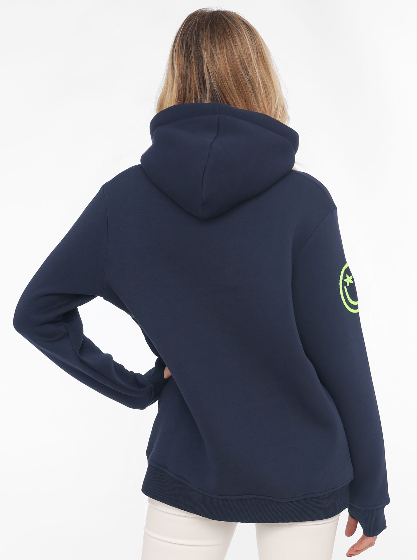 Zwillingsherz Hoodie »"Glück"«, mit Schriftzug Glück und Kängurutaschen