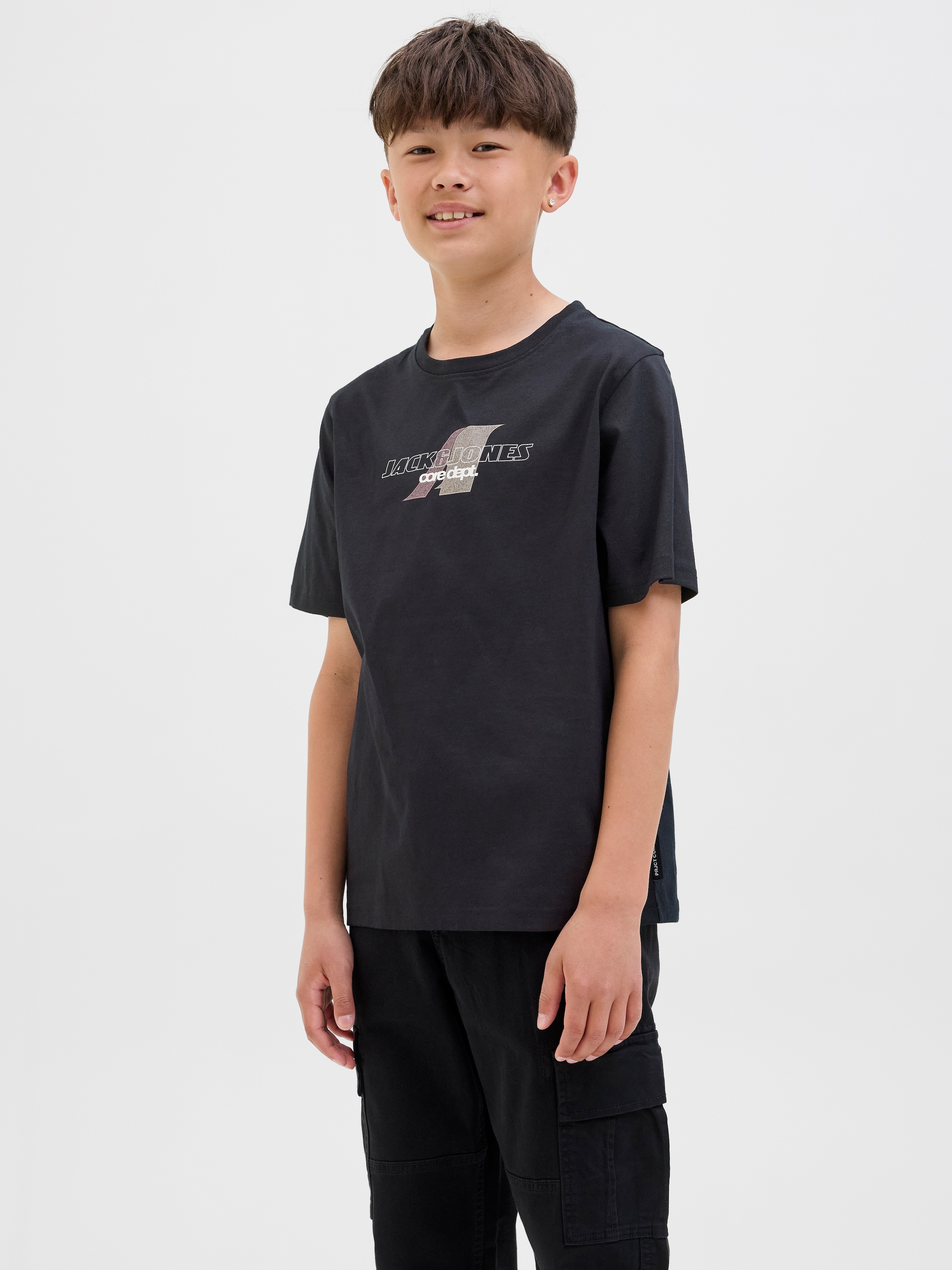 Jack & Jones Junior T-Shirt »JCOTIER FRONT PRINT TEE SS CN SN JNR«