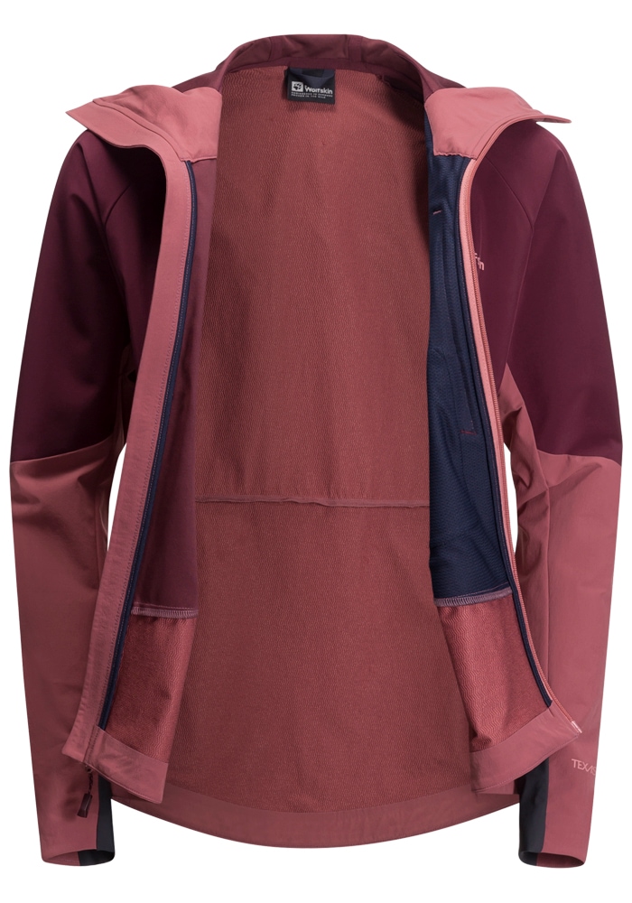Jack Wolfskin Softshelljacke »ALPSPITZE HOODY W«, mit Kapuze