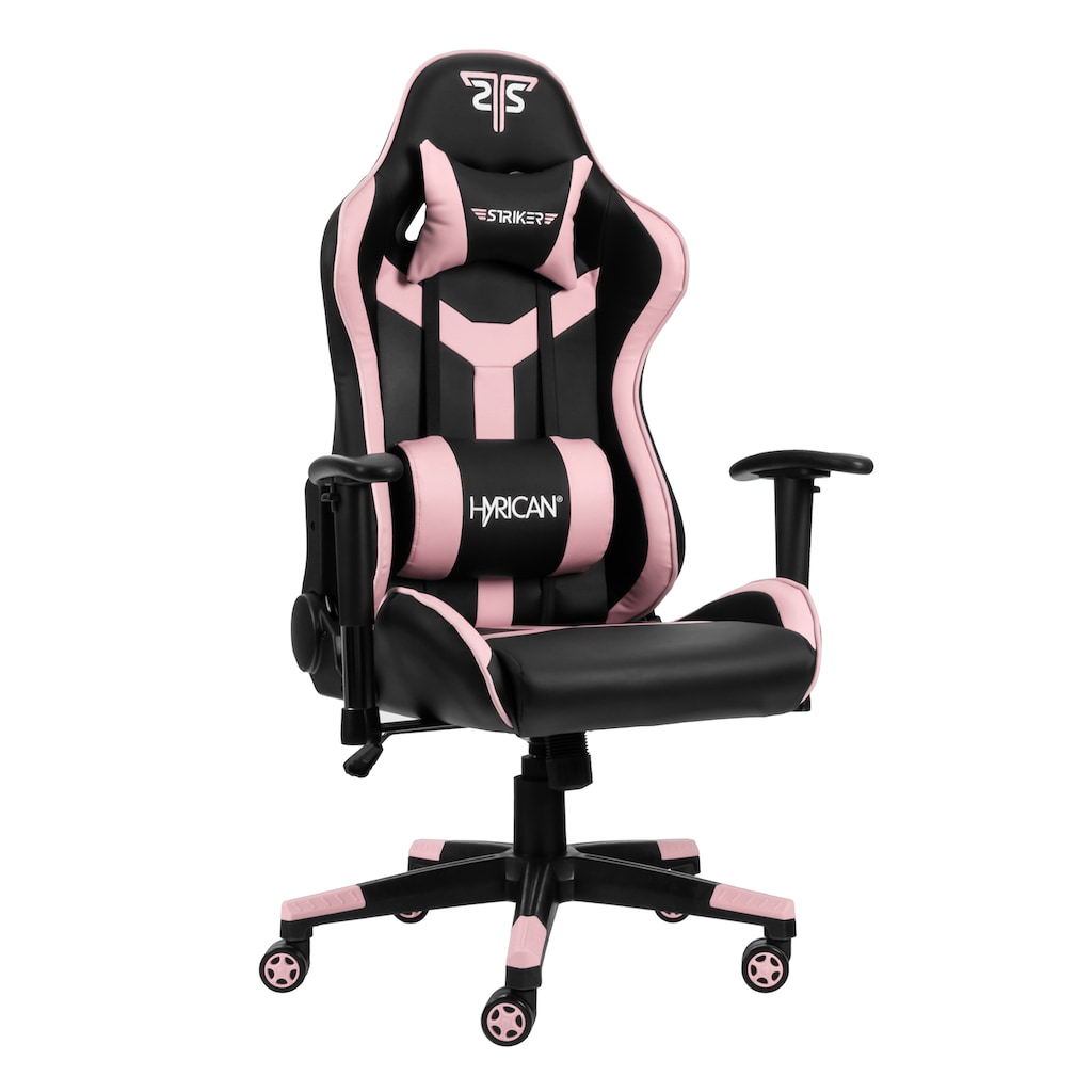 Hyrican Gaming-Stuhl »"Striker Copilot" schwarz/pink, Kunstleder, ergonomischer Gamingstuhl«, Bürostuhl, Schreibtischstuhl, geeignet für Jugendliche und Erwachsene