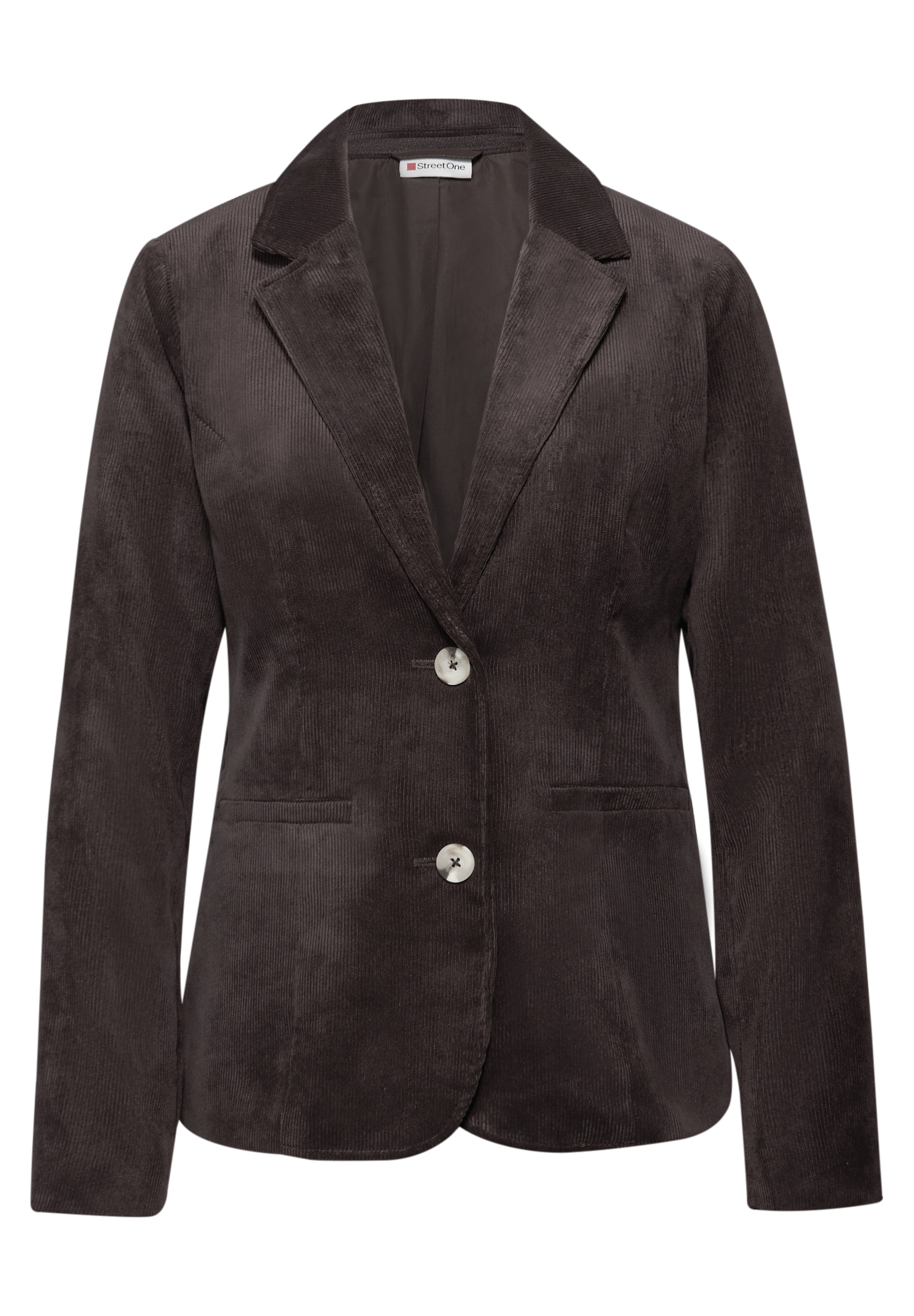 STREET ONE Kurzblazer, mit Reverskragen und aus Cord