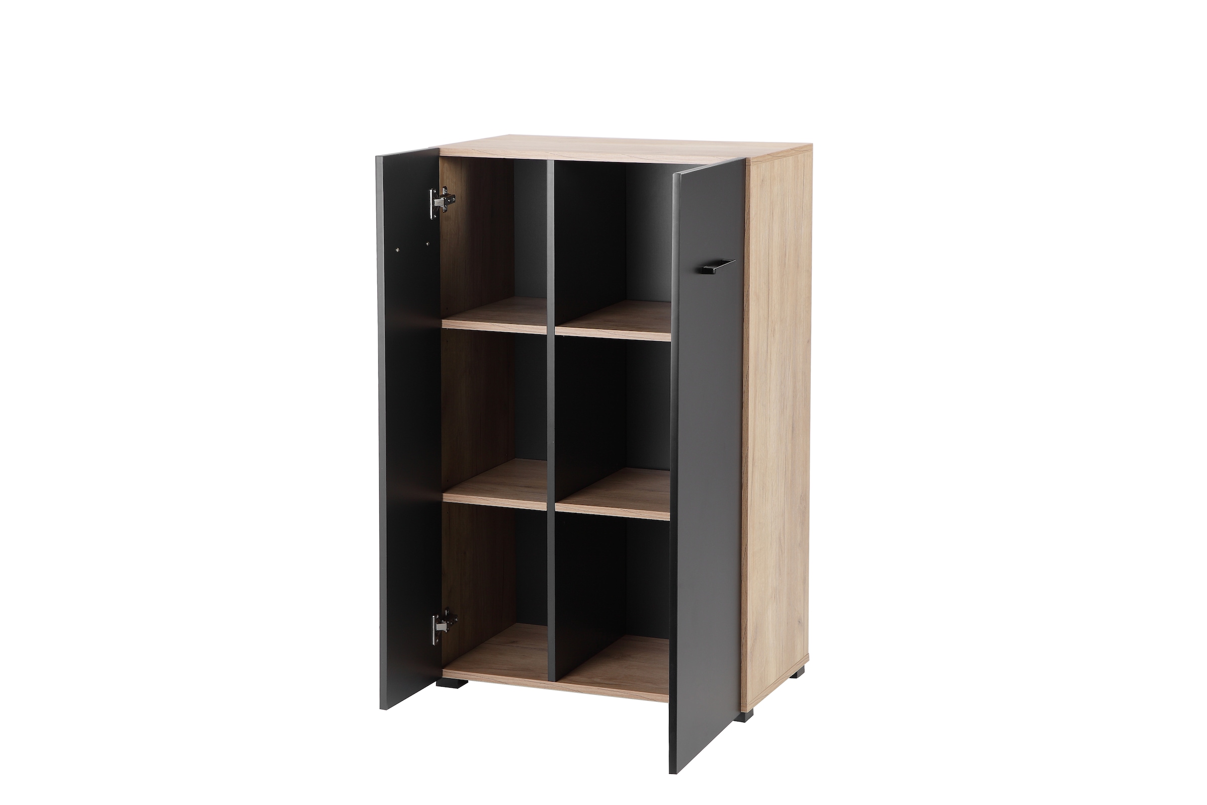 Places of Style Aktenschrank »Moid; Mehrzweckschrank,«, moderne Kommode mit viel Stauraum, Masse 64,5 x 41,5 x 106 cm