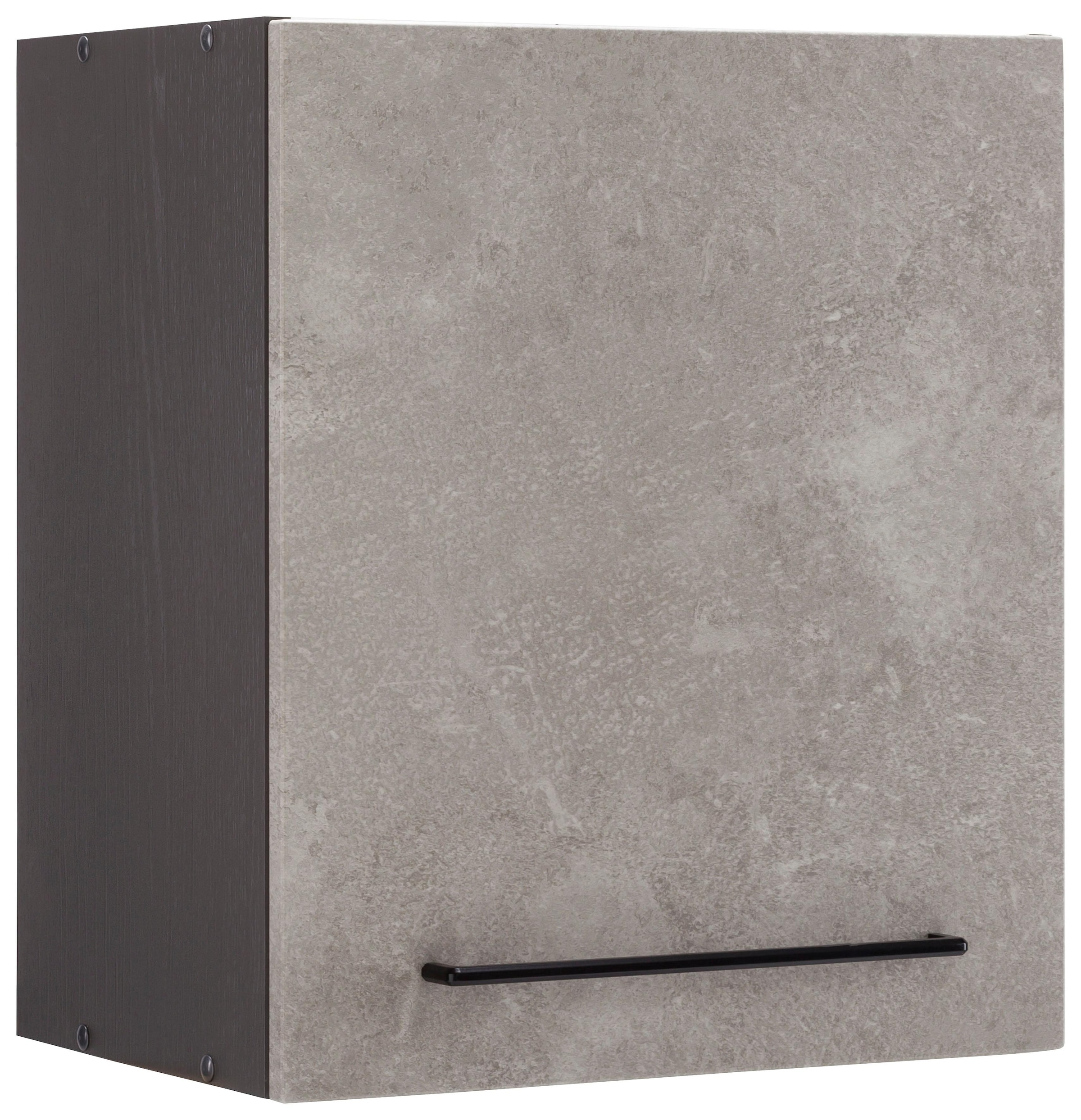KOCHSTATION Hängeschrank »KS-Tulsa«, 50 cm breit, 57 cm hoch, 1 Tür, schwarzer Metallgriff, MDF Front
