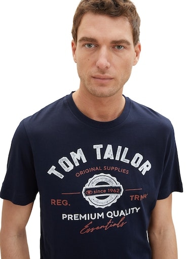 TOM TAILOR T-Shirt, mit grossem Logofrontprint