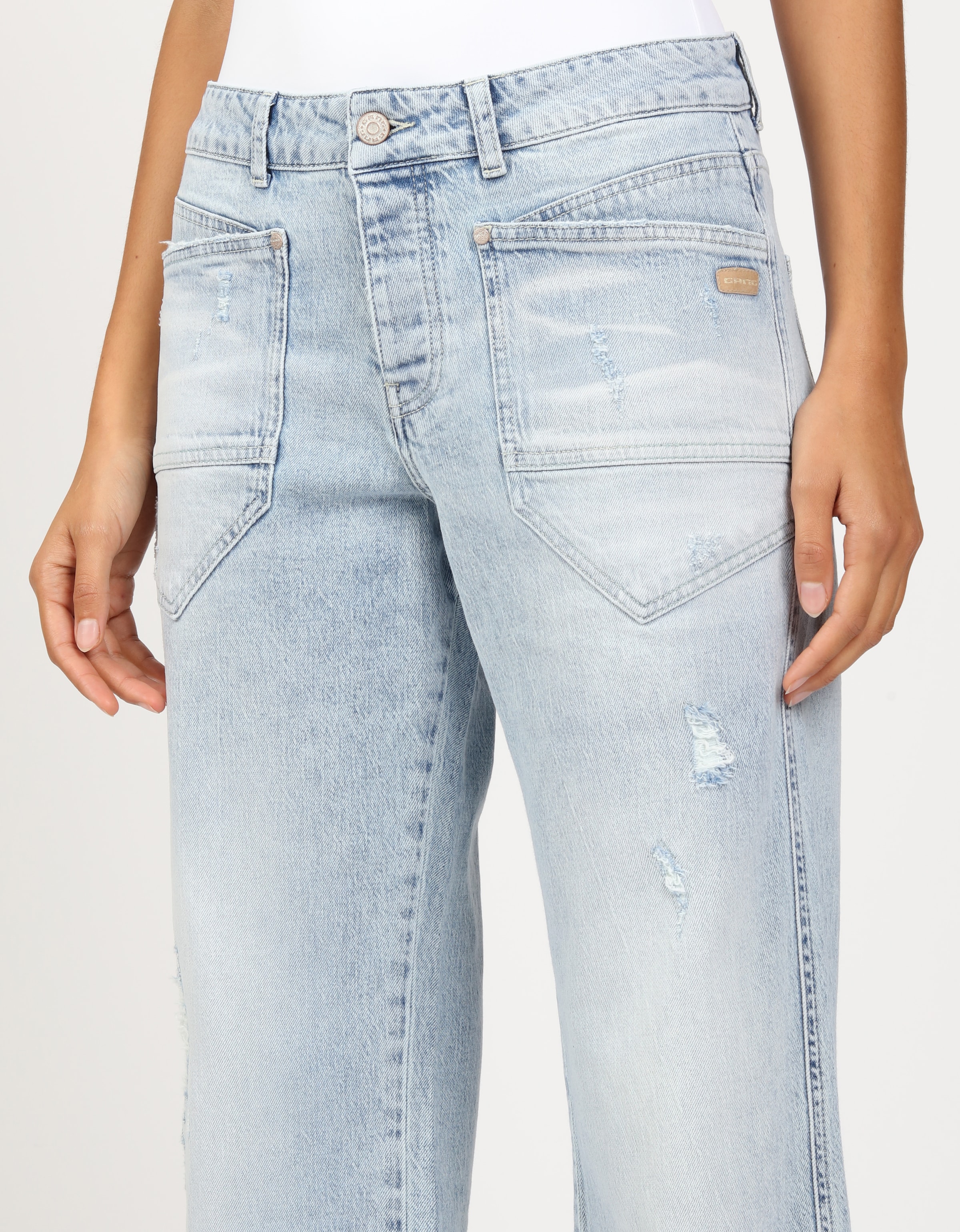 GANG Loose-fit-Jeans »94ROBERTA«, mit übergrossen aufgesetzten Taschen