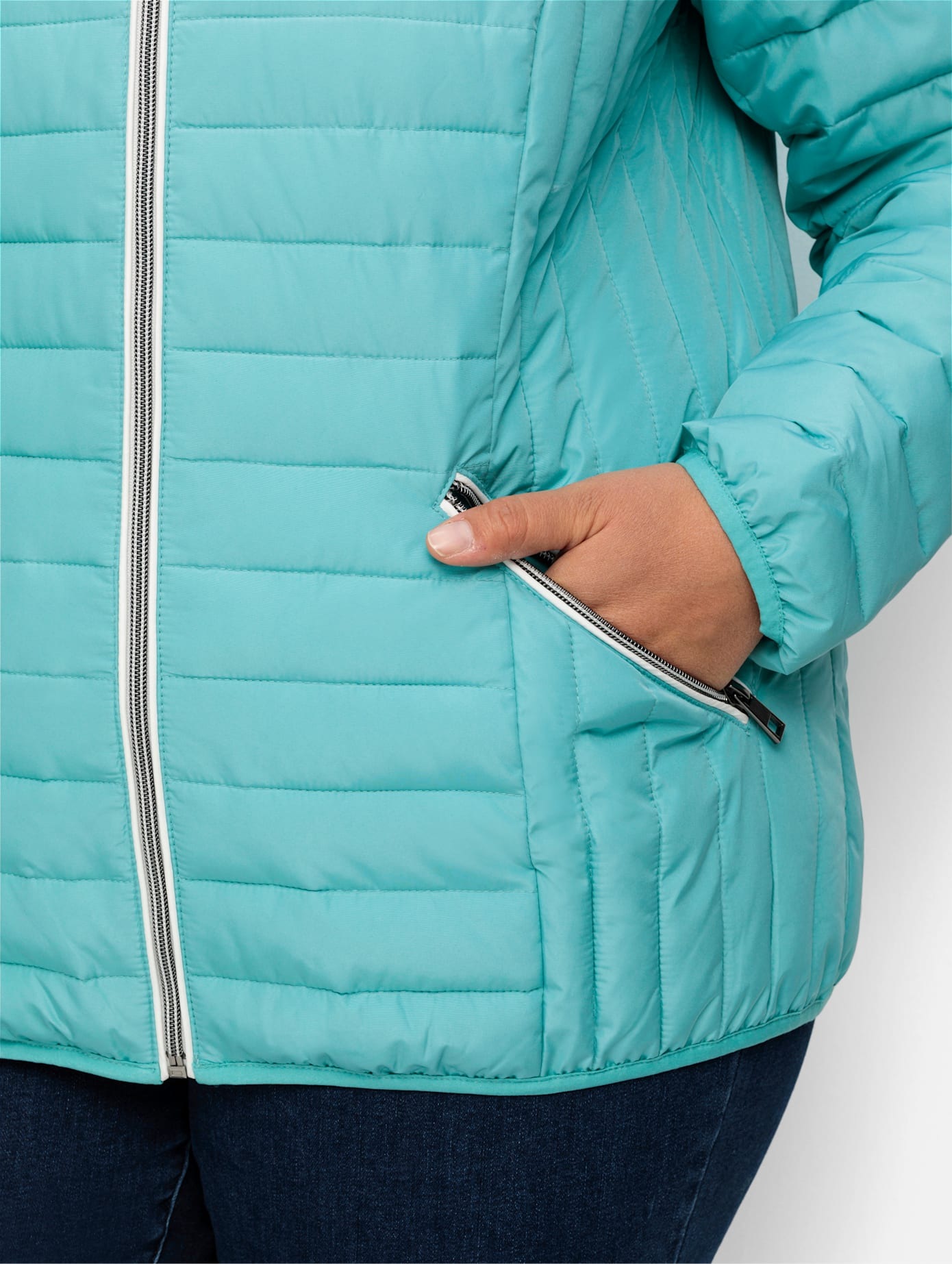 Sheego Steppjacke, mit Kapuze