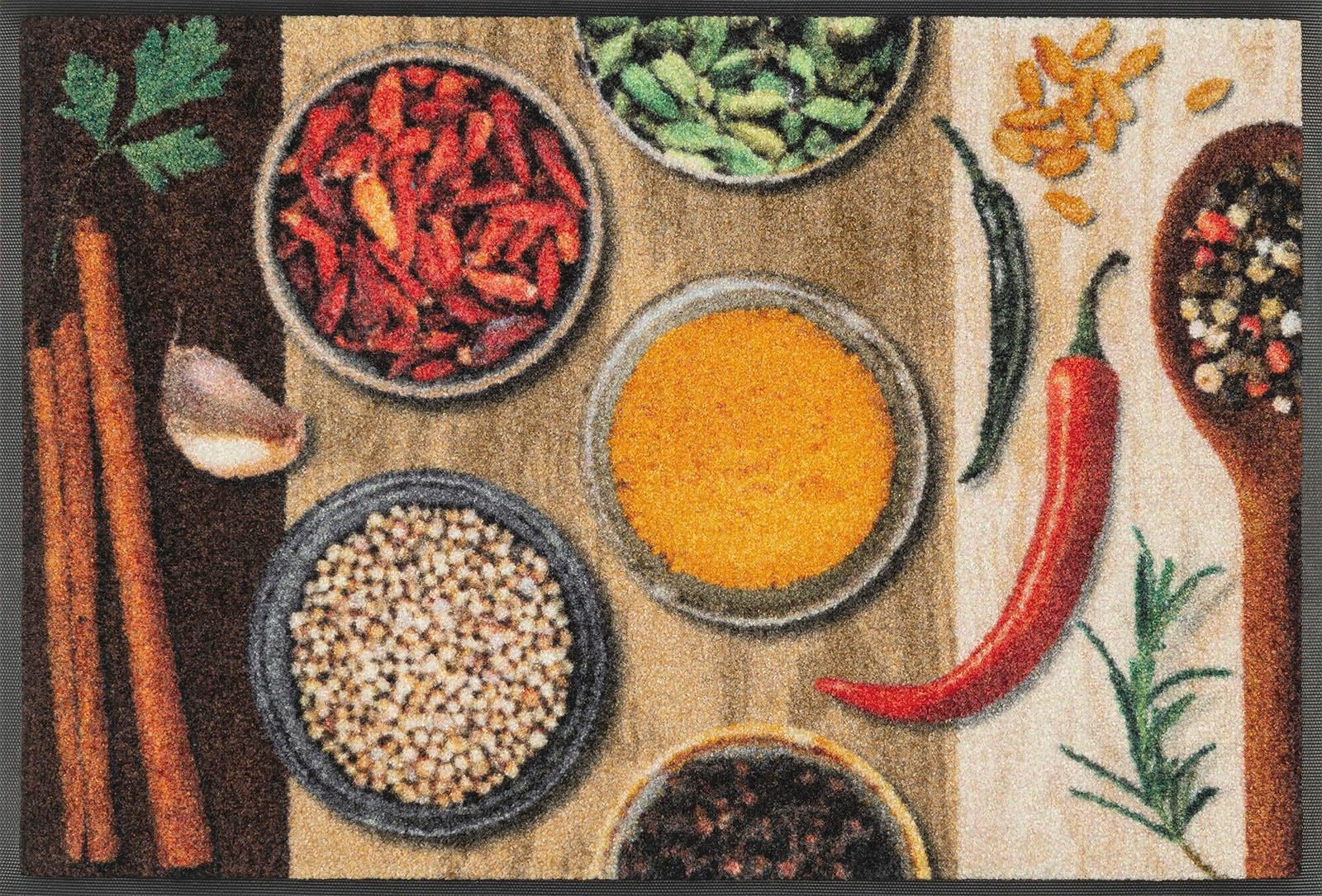 wash+dry by waschbar »Hot Gewürze, | Motiv Spices«, Schmutzfangmatte, rechteckig, Jelmoli-Versand rutschhemmend, Fussmatte shoppen online Kleen-Tex