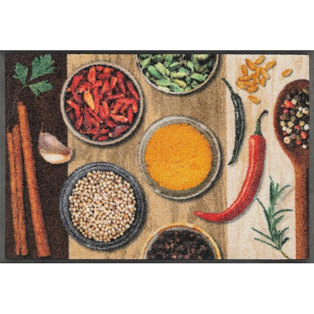 wash+dry by Kleen-Tex Fussmatte »Hot Spices«, rechteckig, Schmutzfangmatte, Motiv  Gewürze, rutschhemmend, waschbar online shoppen | Jelmoli-Versand