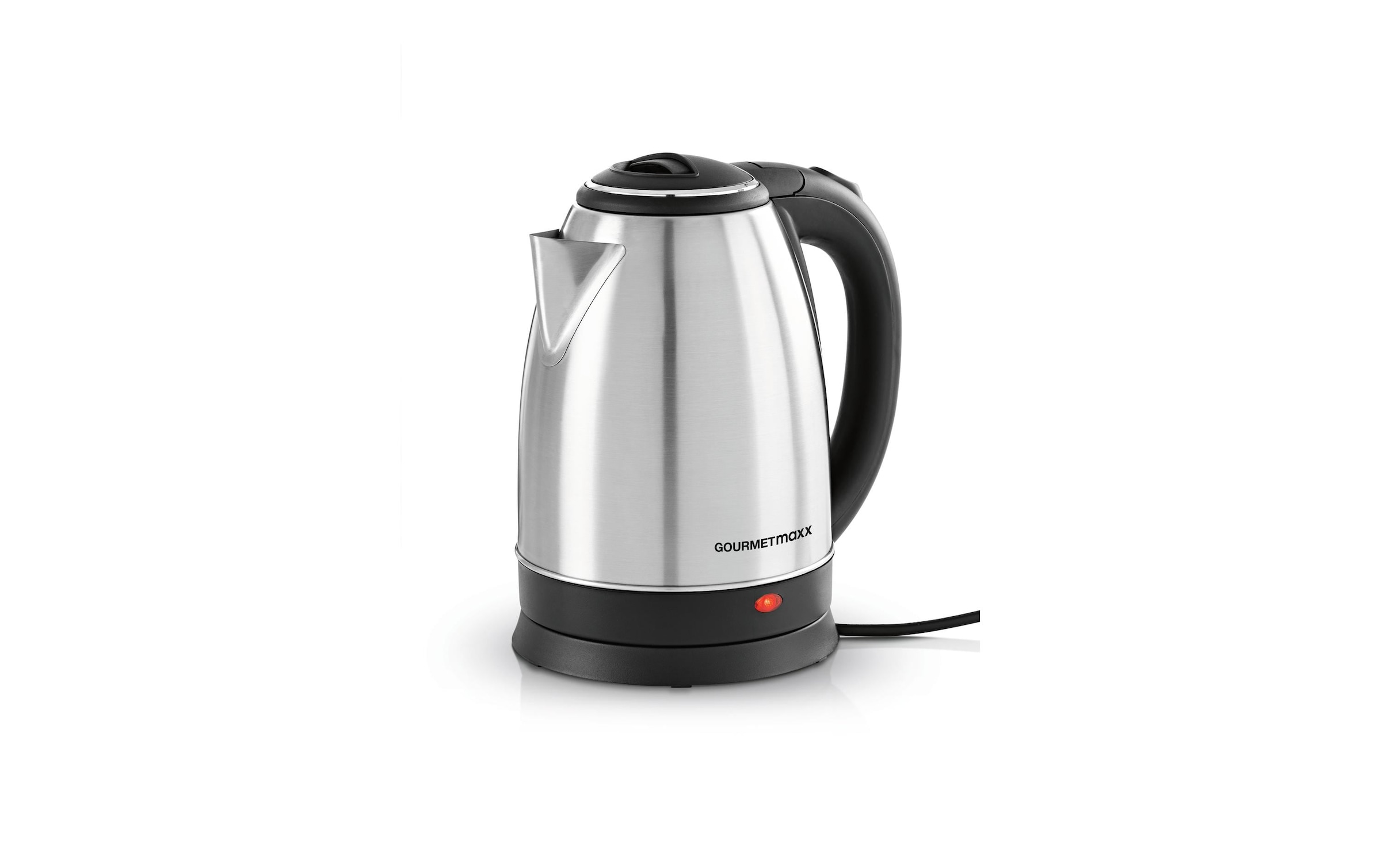 GOURMETmaxx Wasserkocher »45505 l, Schwarz/Silber«, 1,8 l, 1500 W