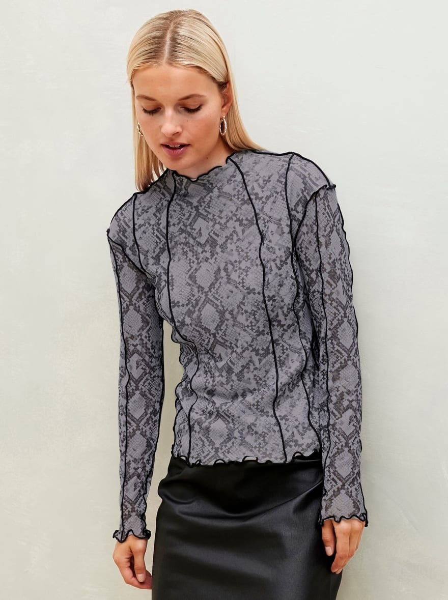 Inspirationen Langarmshirt »Mesh-Shirt« 1 Stk.