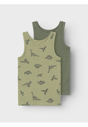 Unterhemd »NMMTANK TOP 2P SAGE DINO NOOS«, (Set, 2 St.)