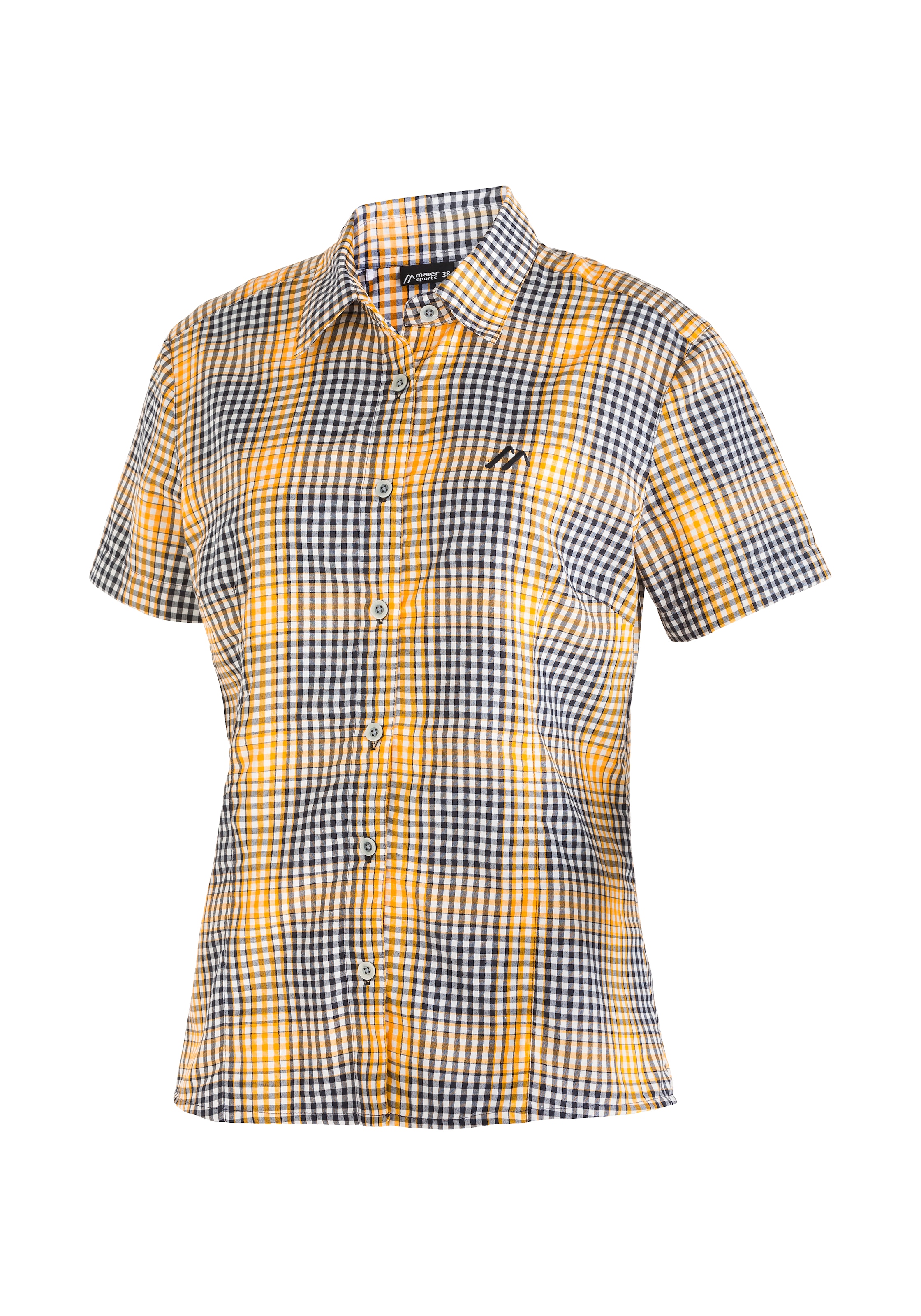 Maier Sports Karobluse, mit Hemdblusenkragen